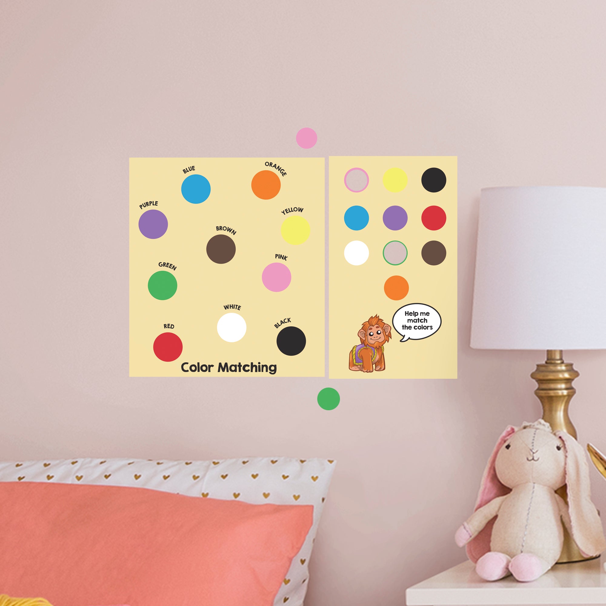 Dry Erase Educational Color Matching - Removable Wall Decal Large by Fathead | Vinyl