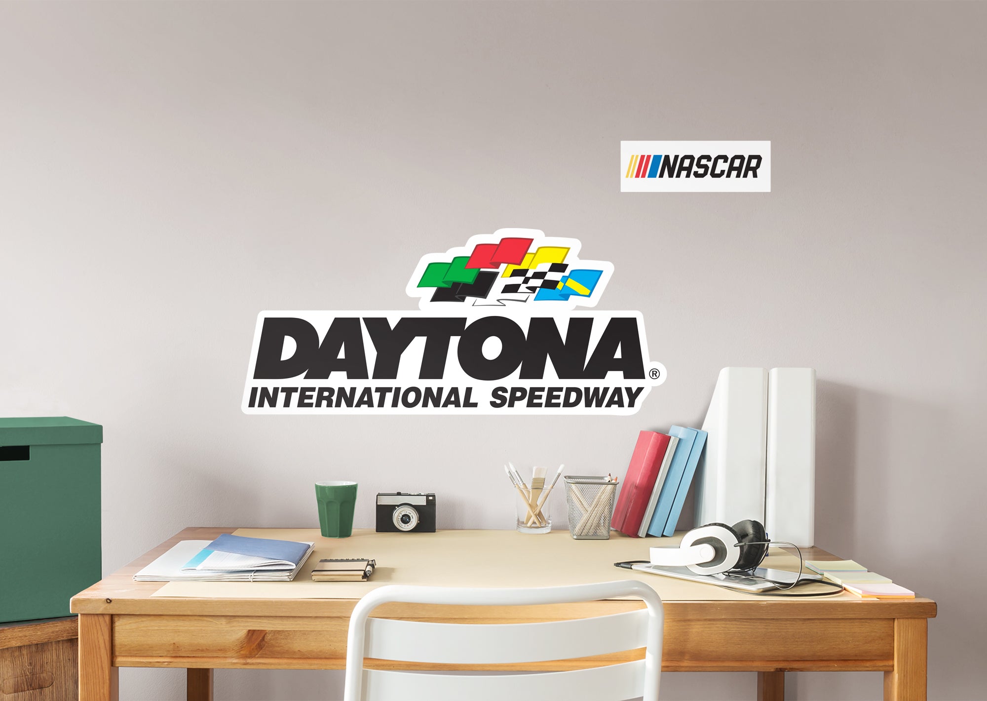 Daytona International Speedway 2021 Logo - Officially Licensed NASCAR Removable Wall Decal XL by Fathead | Vinyl