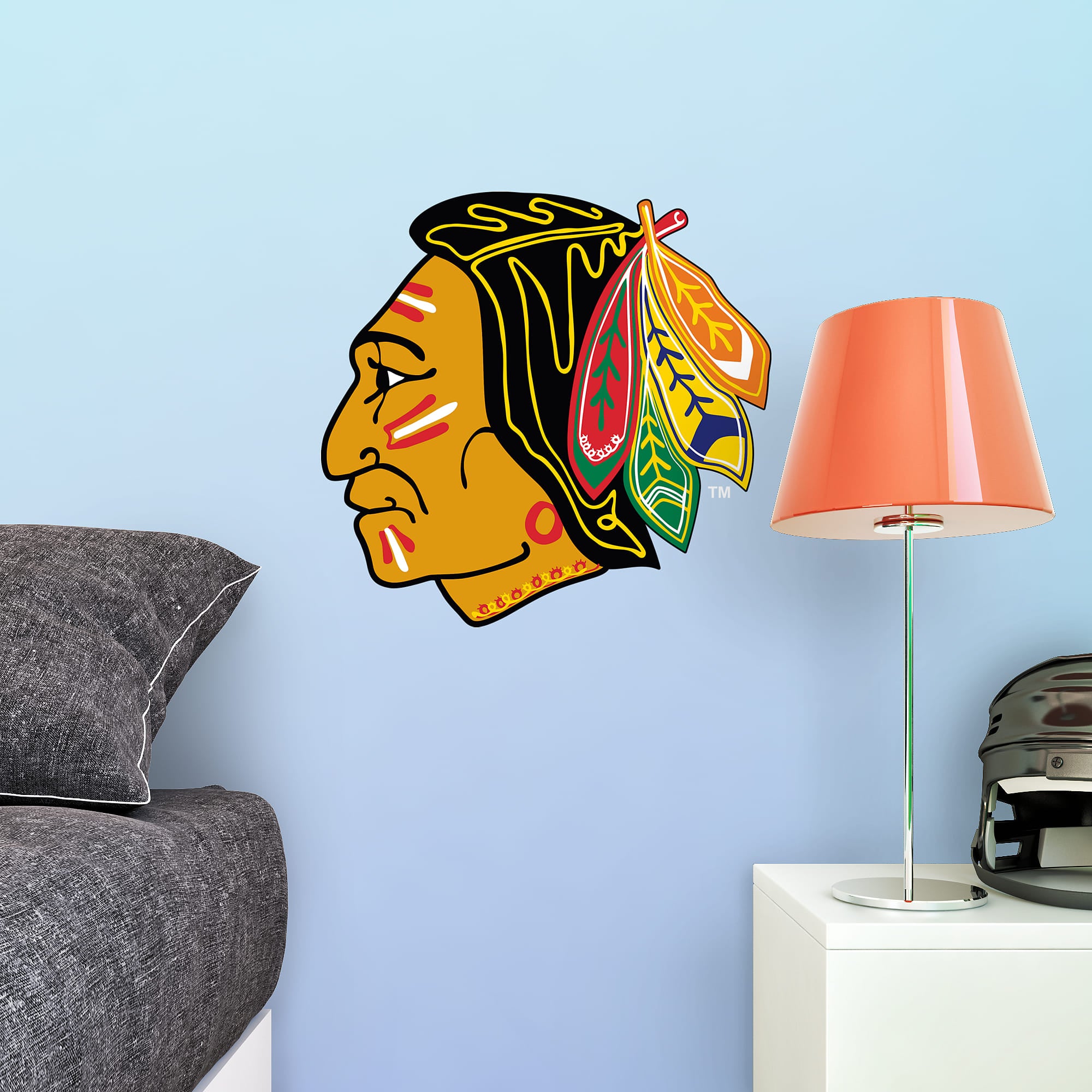 Chicago Blackhawks: 2017 Winter Classic Logo - Officially Licensed NHL Removable Wall Decal 9.0"W x 9.0"H by Fathead | Vinyl