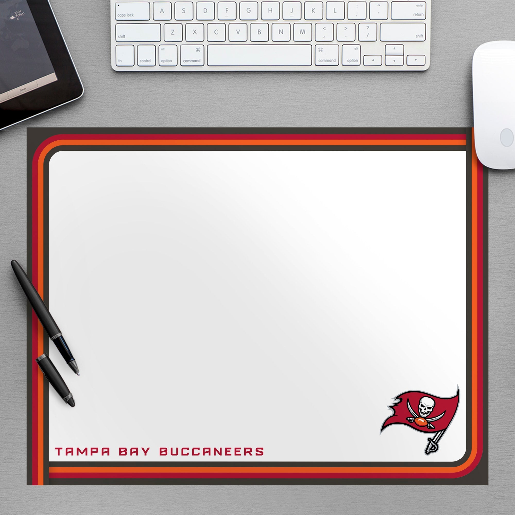 Tampa Bay Buccaneers: Dry Erase Whiteboard - Officially Licensed NFL Removable Wall Decal Large by Fathead | Vinyl