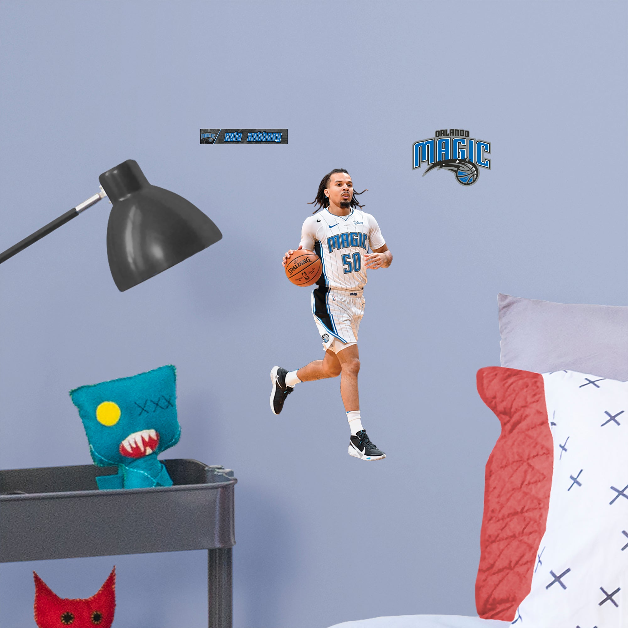 Cole Anthony 2020 - Officially Licensed NBA Removable Wall Decal Large by Fathead | Vinyl