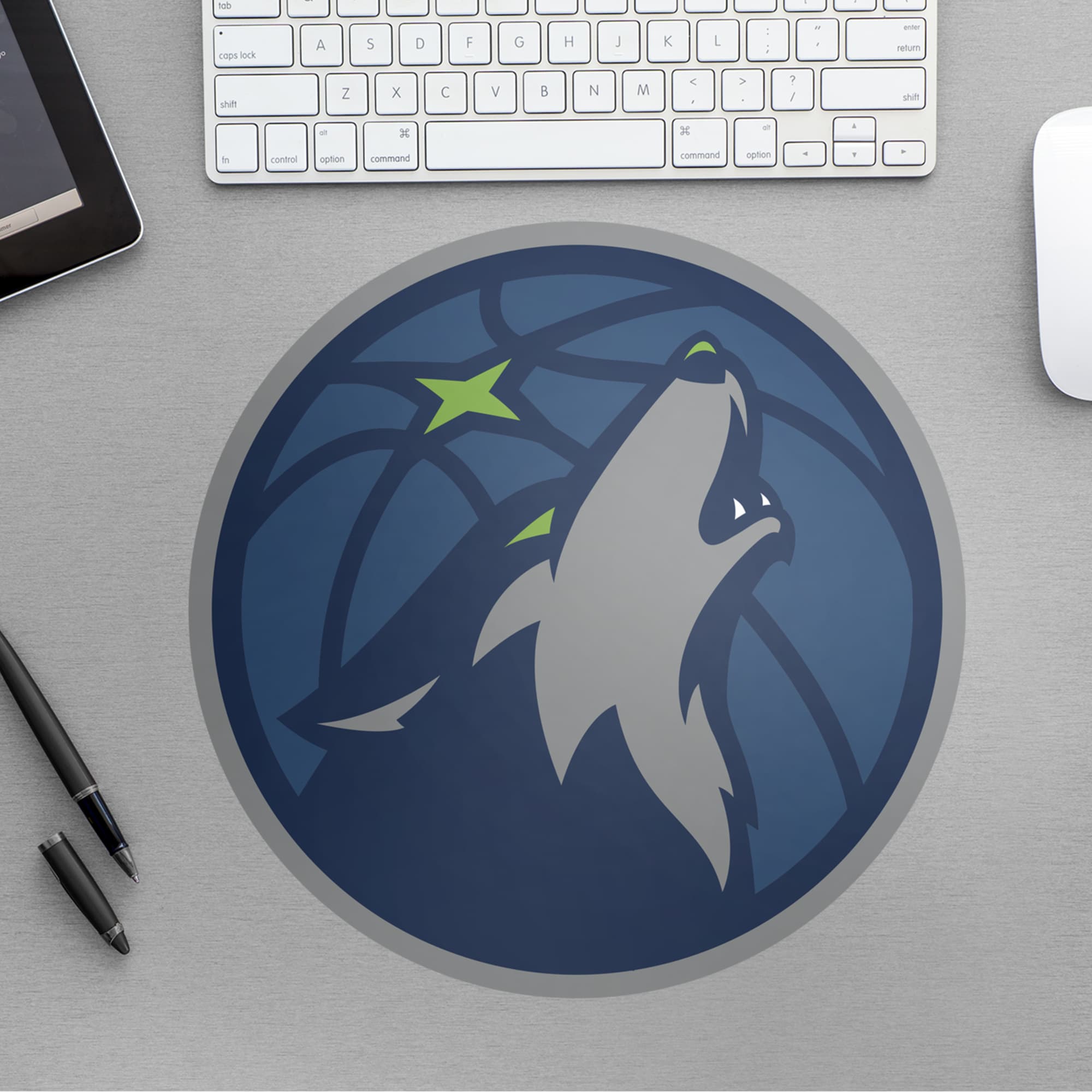 Minnesota Timberwolves: Logo - Officially Licensed NBA Removable Wall Decal Large by Fathead | Vinyl