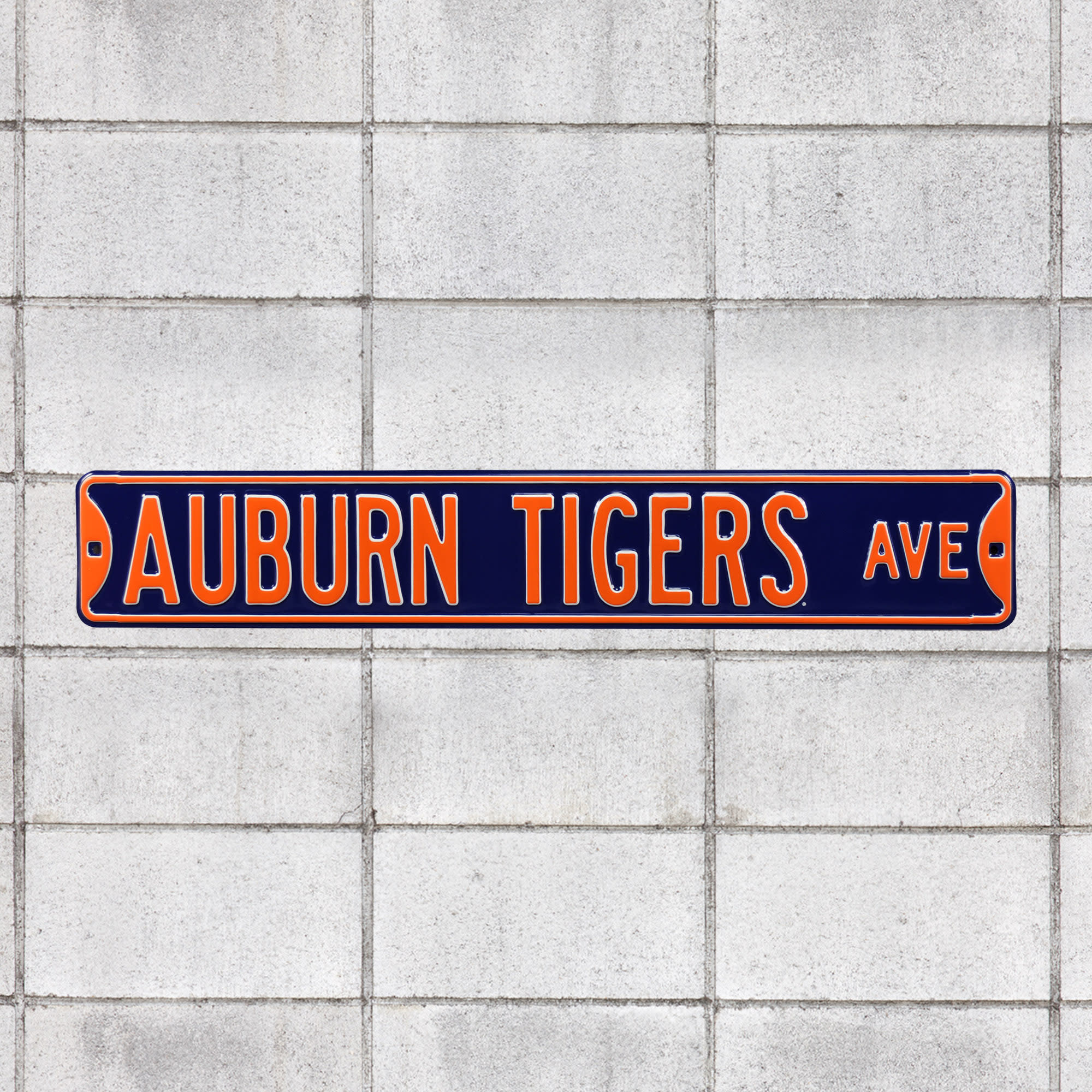 Auburn Tigers: Auburn Tigers Avenue - Officially Licensed Metal Street Sign 36.0"W x 6.0"H by Fathead | 100% Steel