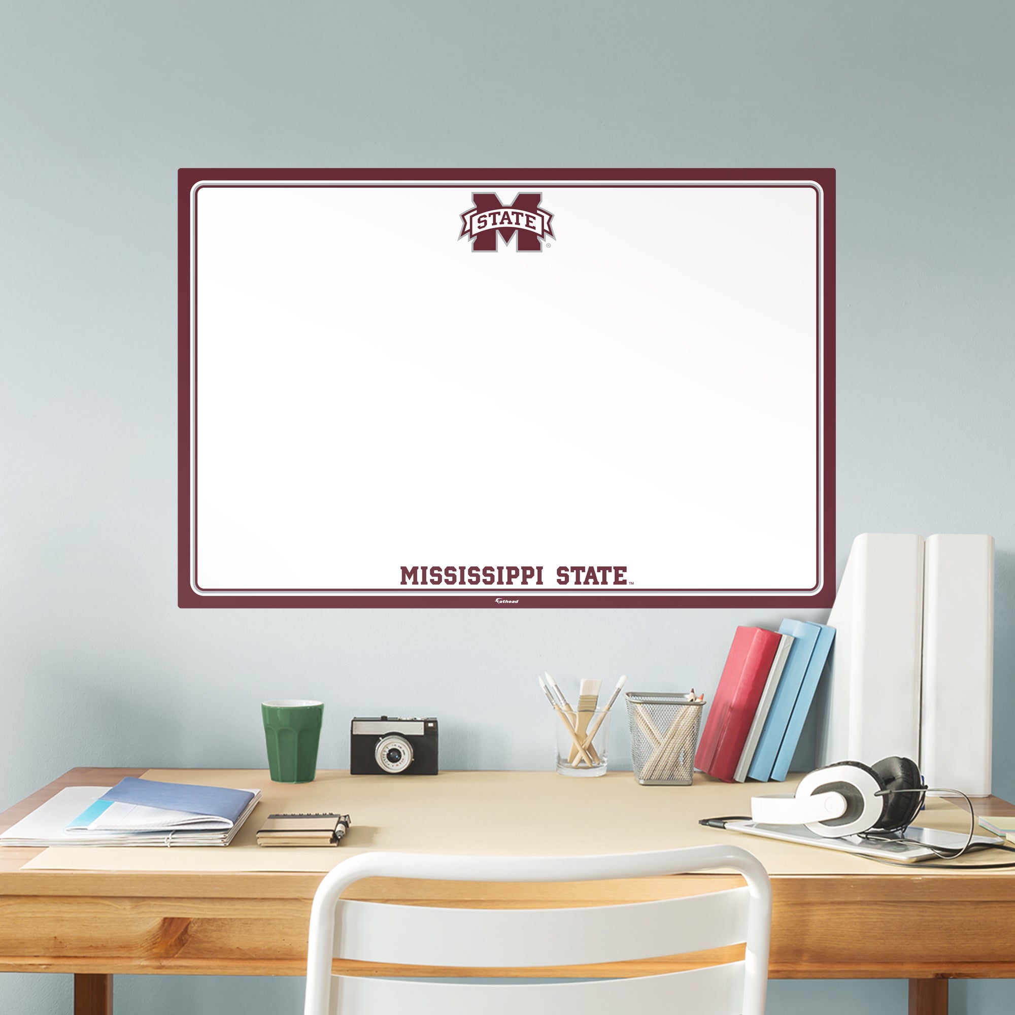 Mississippi State Bulldogs: Dry Erase Whiteboard - X-Large Officially Licensed NCAA Removable Wall Decal XL by Fathead | Vinyl