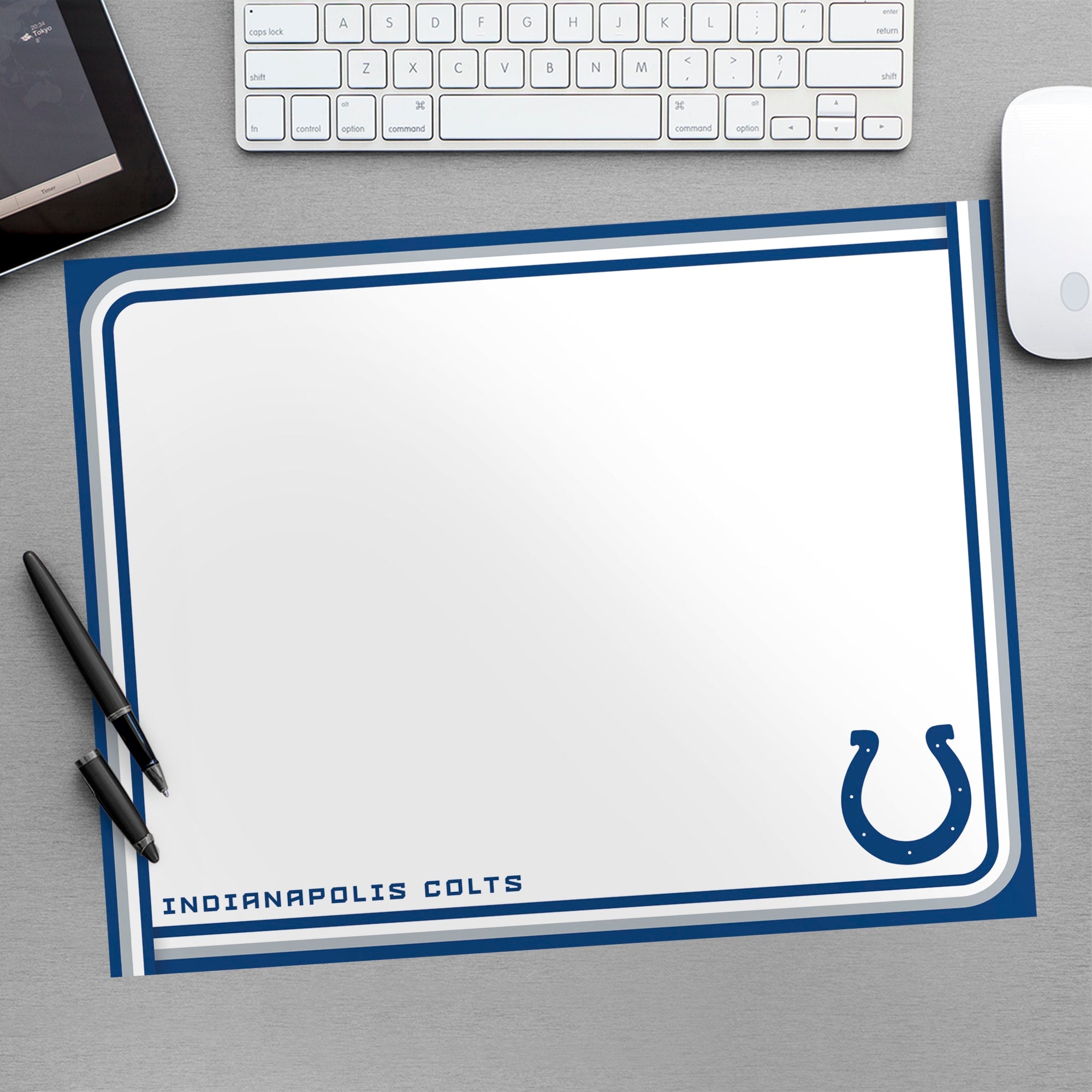 Indianapolis Colts: Dry Erase Whiteboard - Officially Licensed NFL Removable Wall Decal Large by Fathead | Vinyl