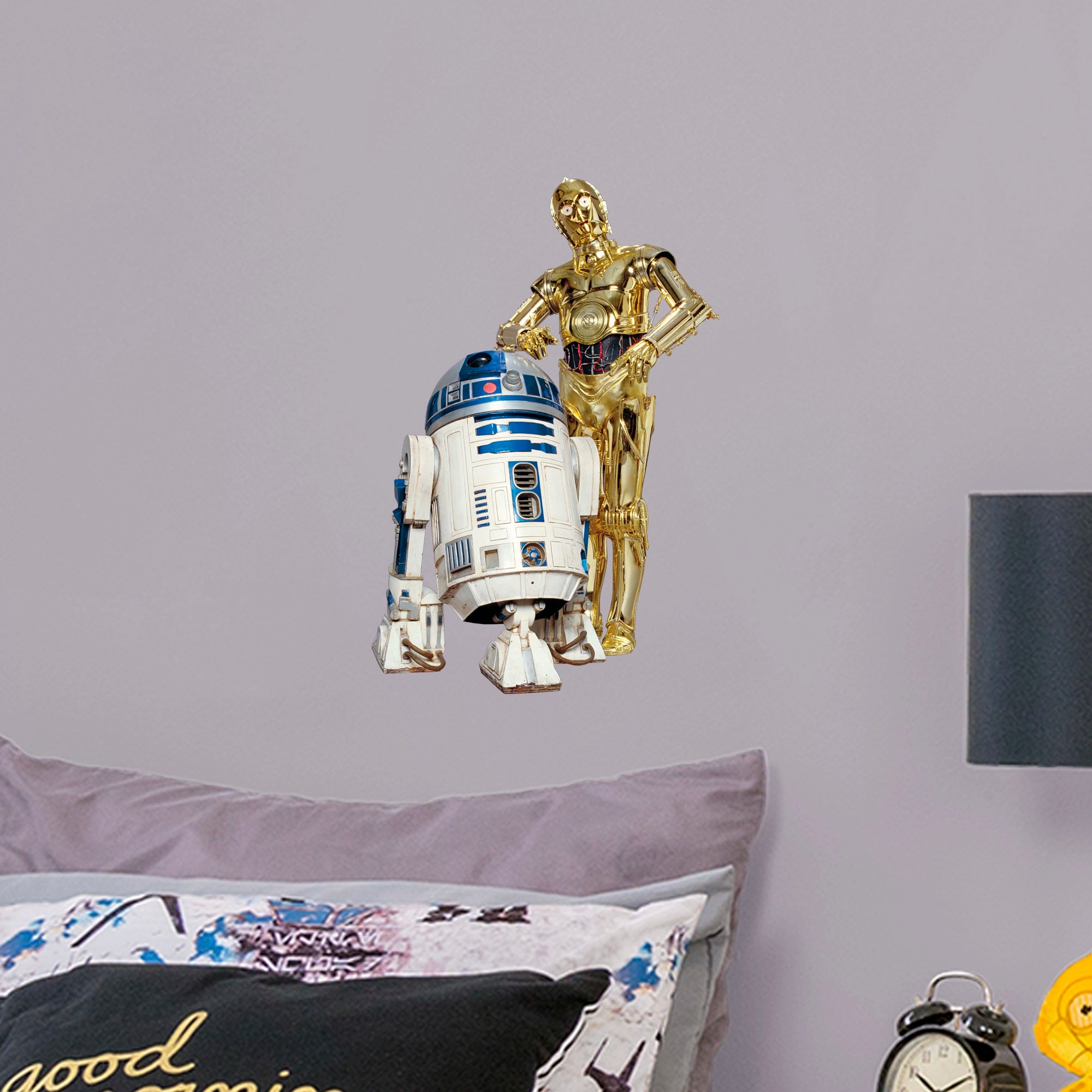 C-3PO & R2-D2 - Officially Licensed Removable Wall Decal Large by Fathead | Vinyl