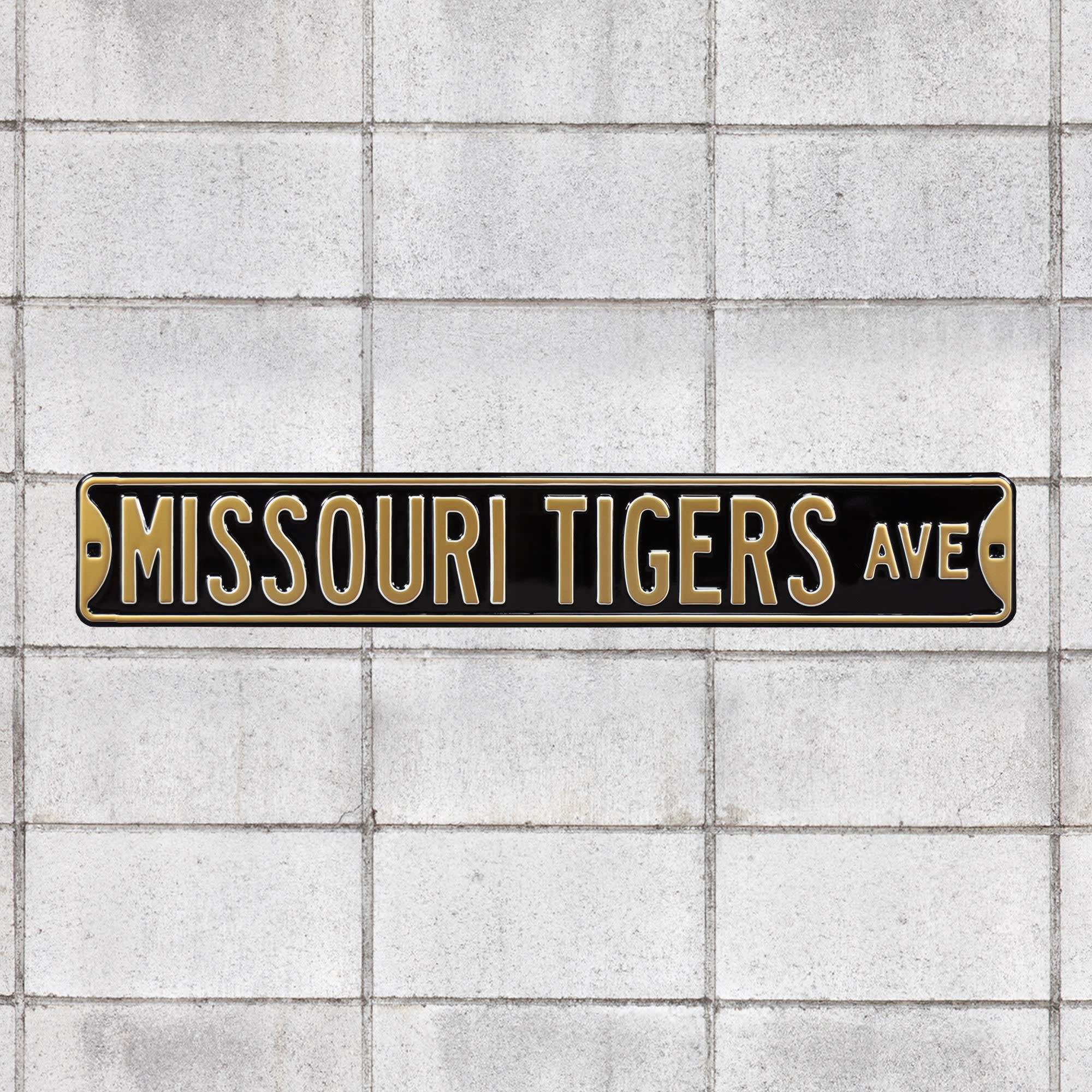 Missouri Tigers: Missouri Tigers Avenue - Officially Licensed Metal Street Sign 36.0"W x 6.0"H by Fathead | 100% Steel