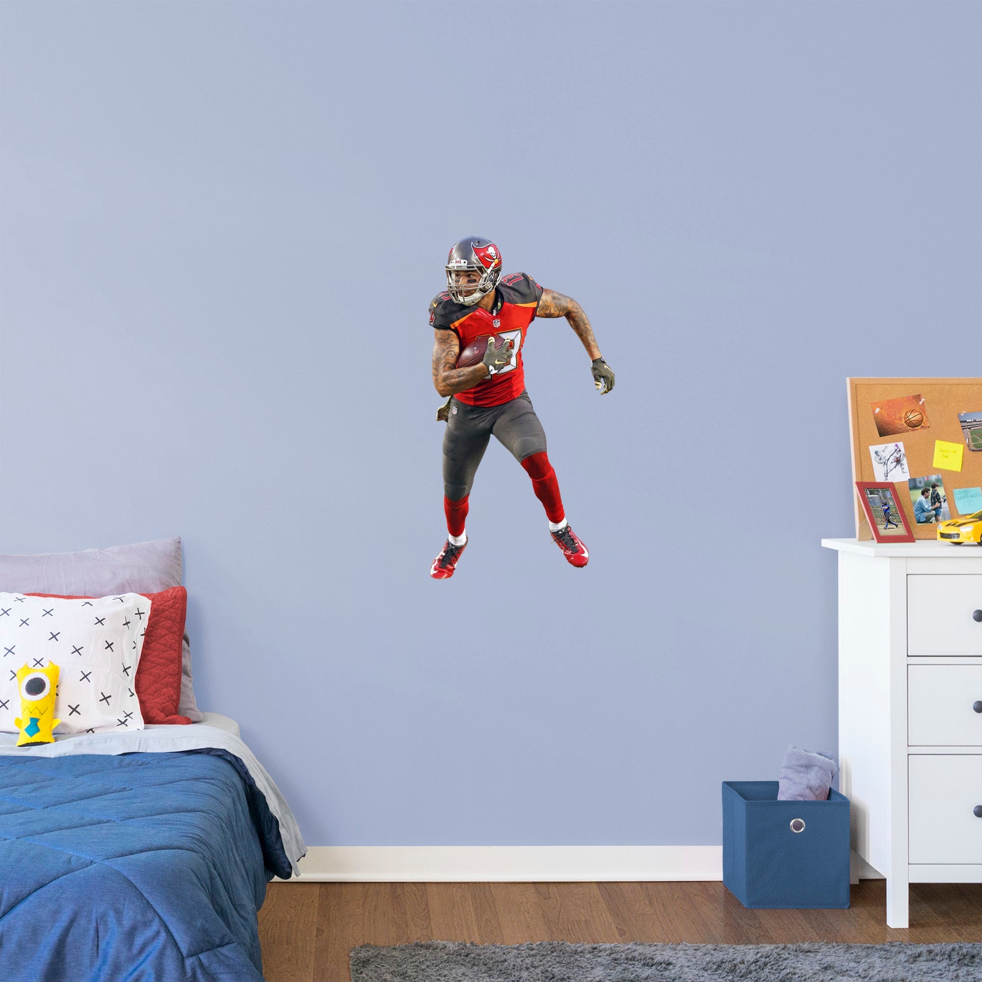 Mike Evans for Tampa Bay Buccaneers: No. 13 - Officially Licensed NFL Removable Wall Decal XL by Fathead | Vinyl