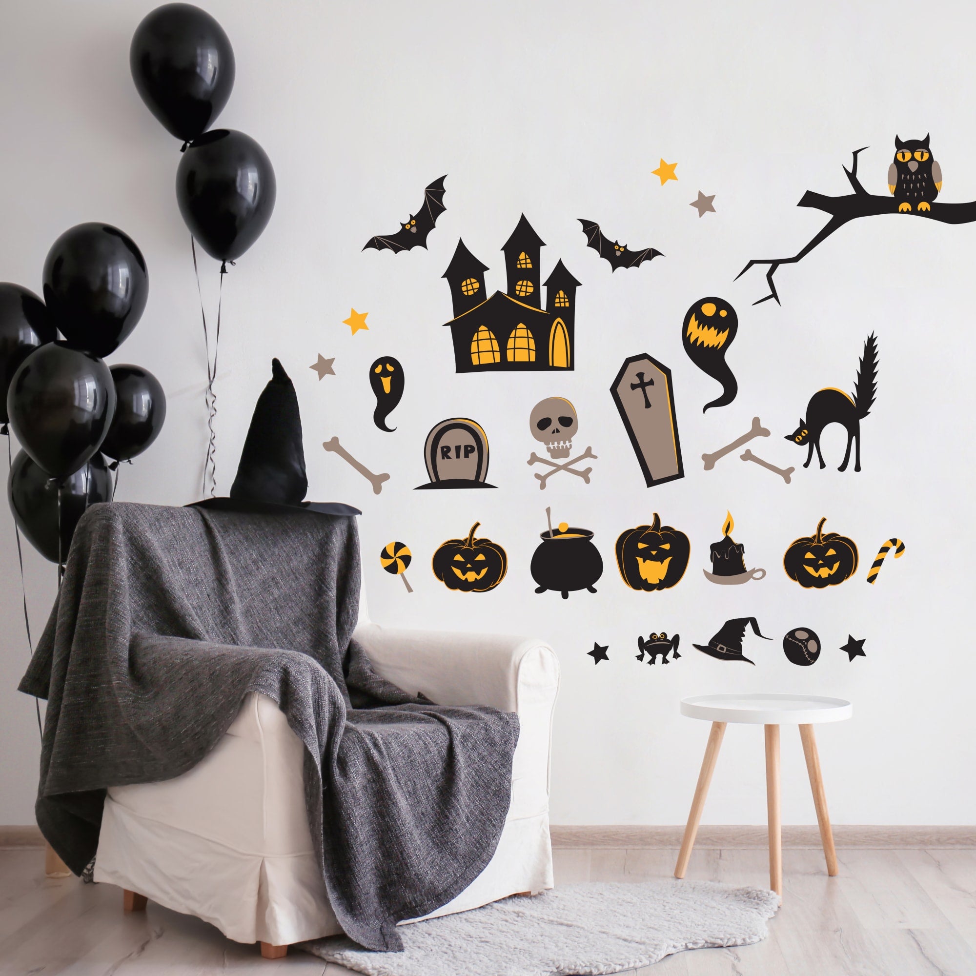 Halloween Silhouette Collection - Removable Vinyl Decal 54.0"W x 40.0"H by Fathead