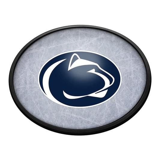 Penn State Nittany Lions: Ice Rink - Oval Slimline Lighted Wall Sign - The Fan-Brand