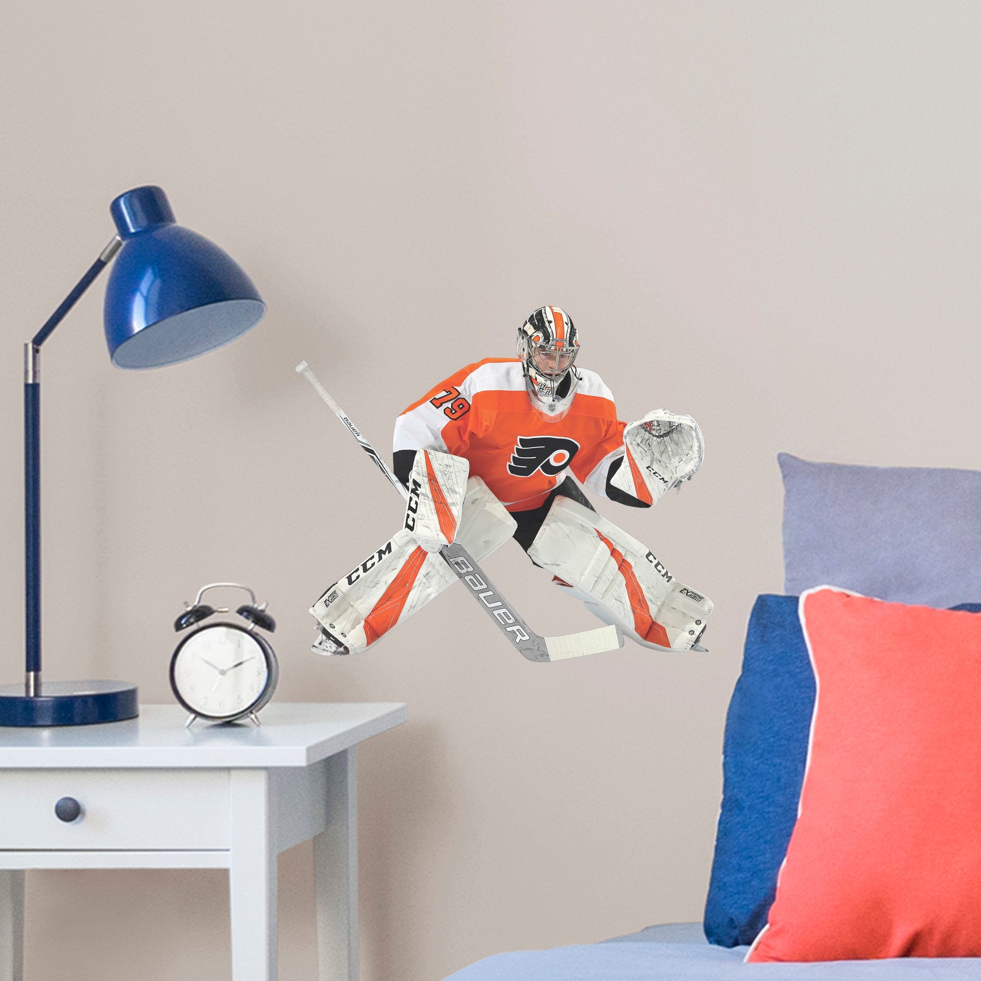 Carter Hart for Philadelphia Flyers - Officially Licensed NHL Removable Wall Decal Large by Fathead | Vinyl