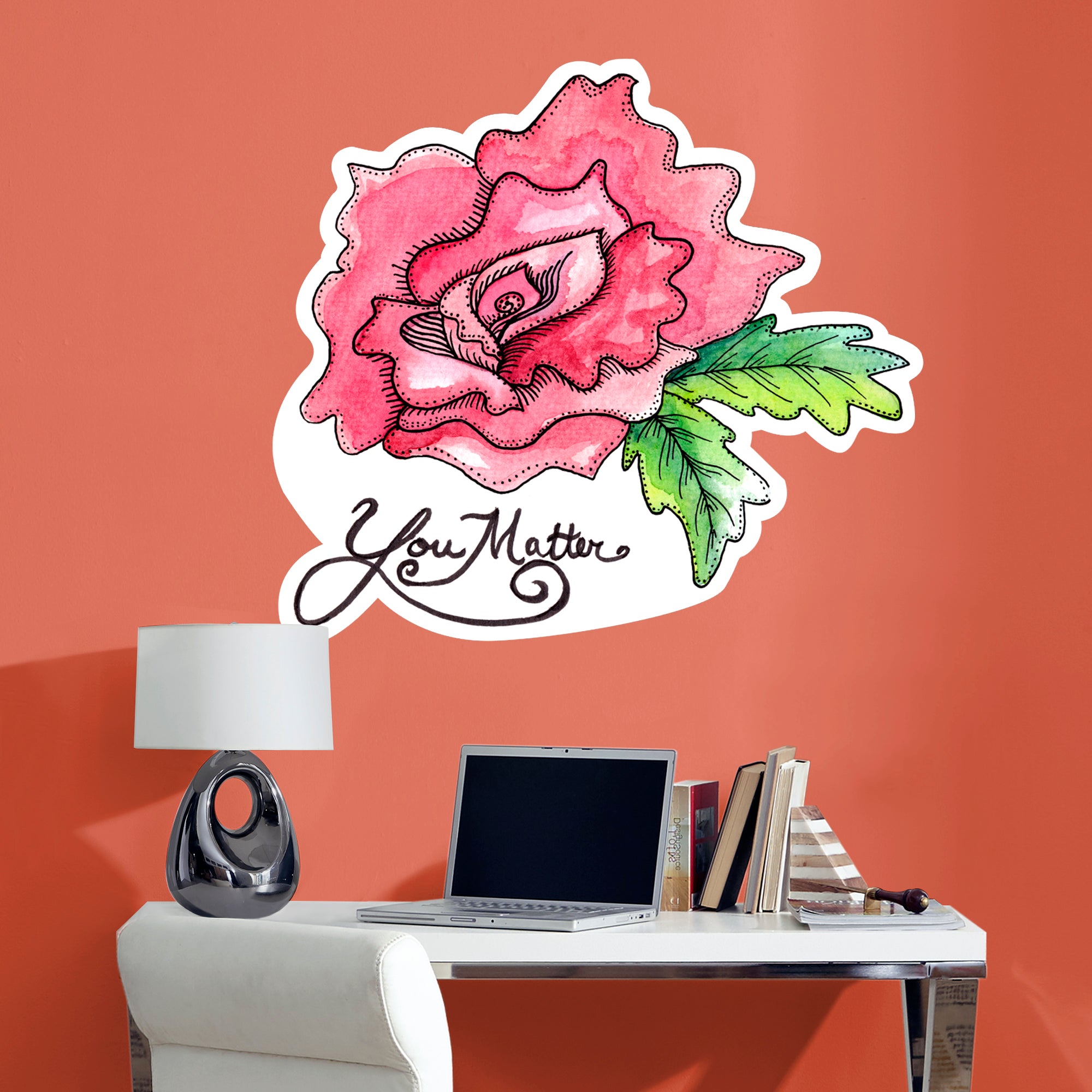 You Matter - Officially Licensed Big Moods Removable Wall Decal Giant Decal (37"W x 42"H) by Fathead | Vinyl