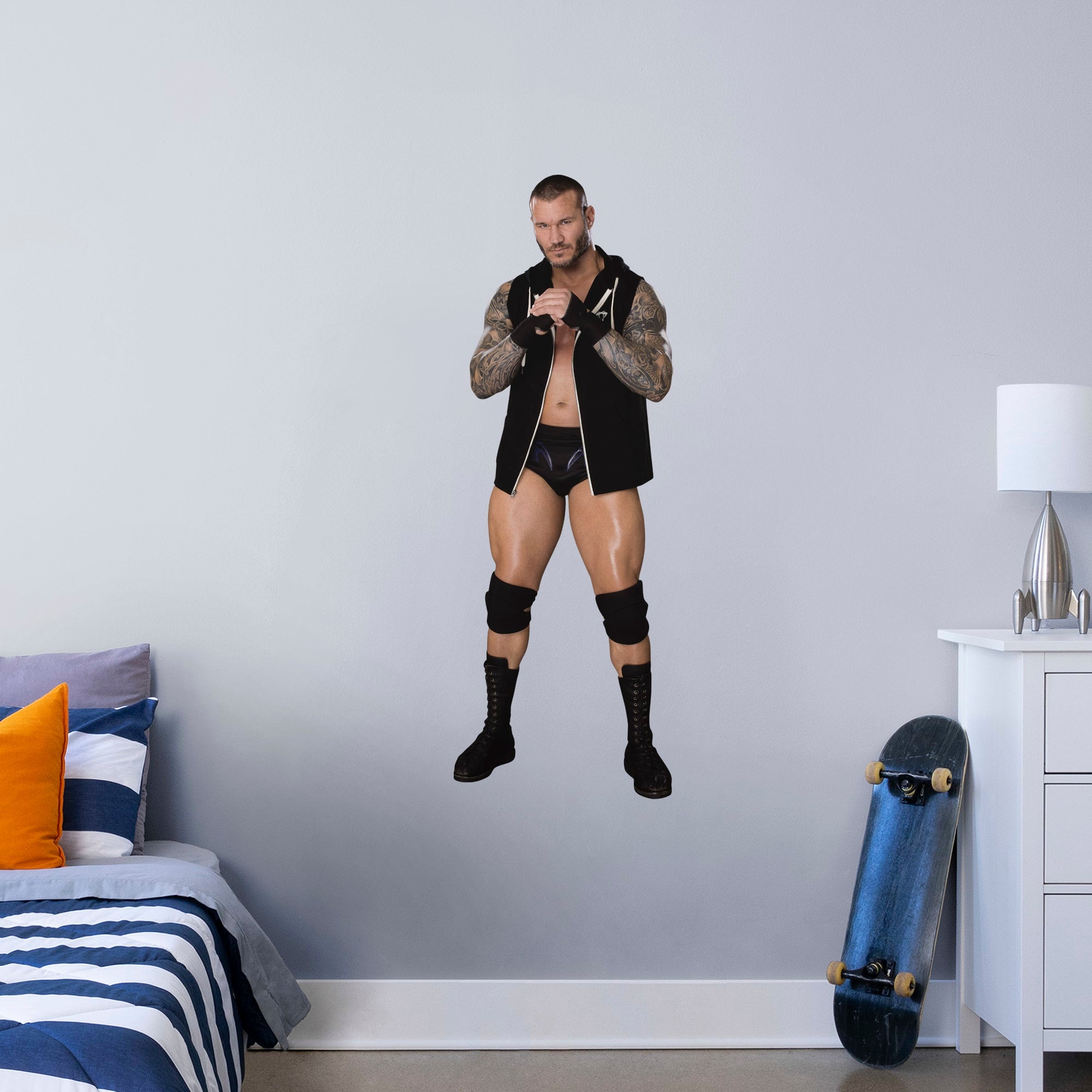 Randy Orton for WWE - Officially Licensed Removable Wall Decal Giant Superstar + 2 Decals (18"W x 51"H) by Fathead | Vinyl