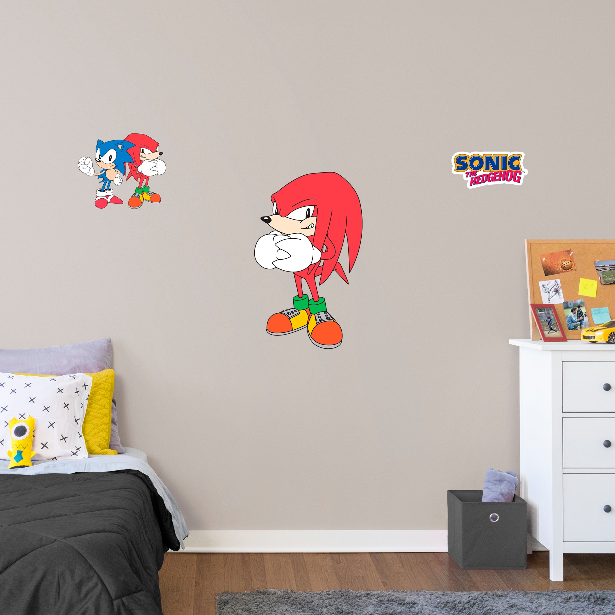 Sonic the Hedgehog - Knuckles Classic - Officially Licensed SEGA Removable Wall Decal XL by Fathead | Vinyl