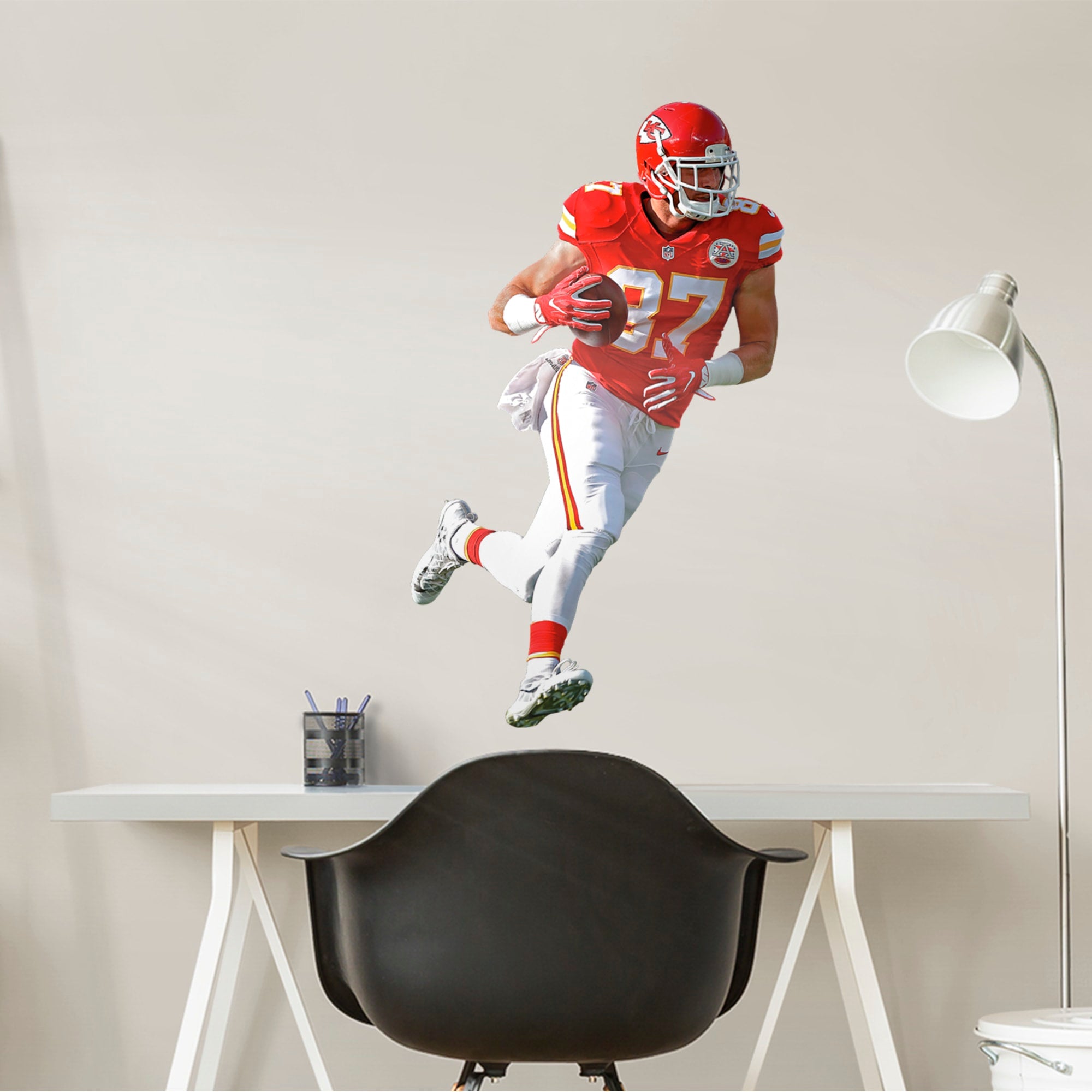 Travis Kelce for Kansas City Chiefs - Officially Licensed NFL Removable Wall Decal 23.0"W x 38.0"H by Fathead | Vinyl