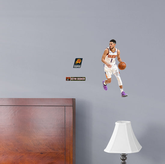 Devin Booker 2021 for Phoenix Suns - Officially Licensed NBA Removable Wall Decal Large by Fathead | Vinyl