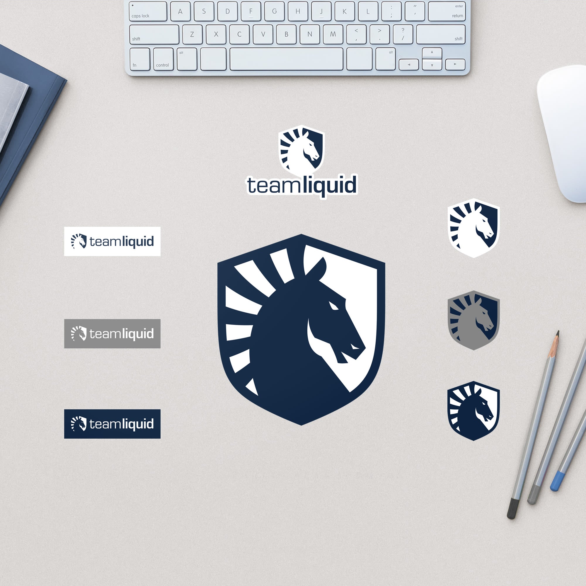 Team Liquid: Logo Assortment - Removable Laptop Decals by Fathead | Vinyl