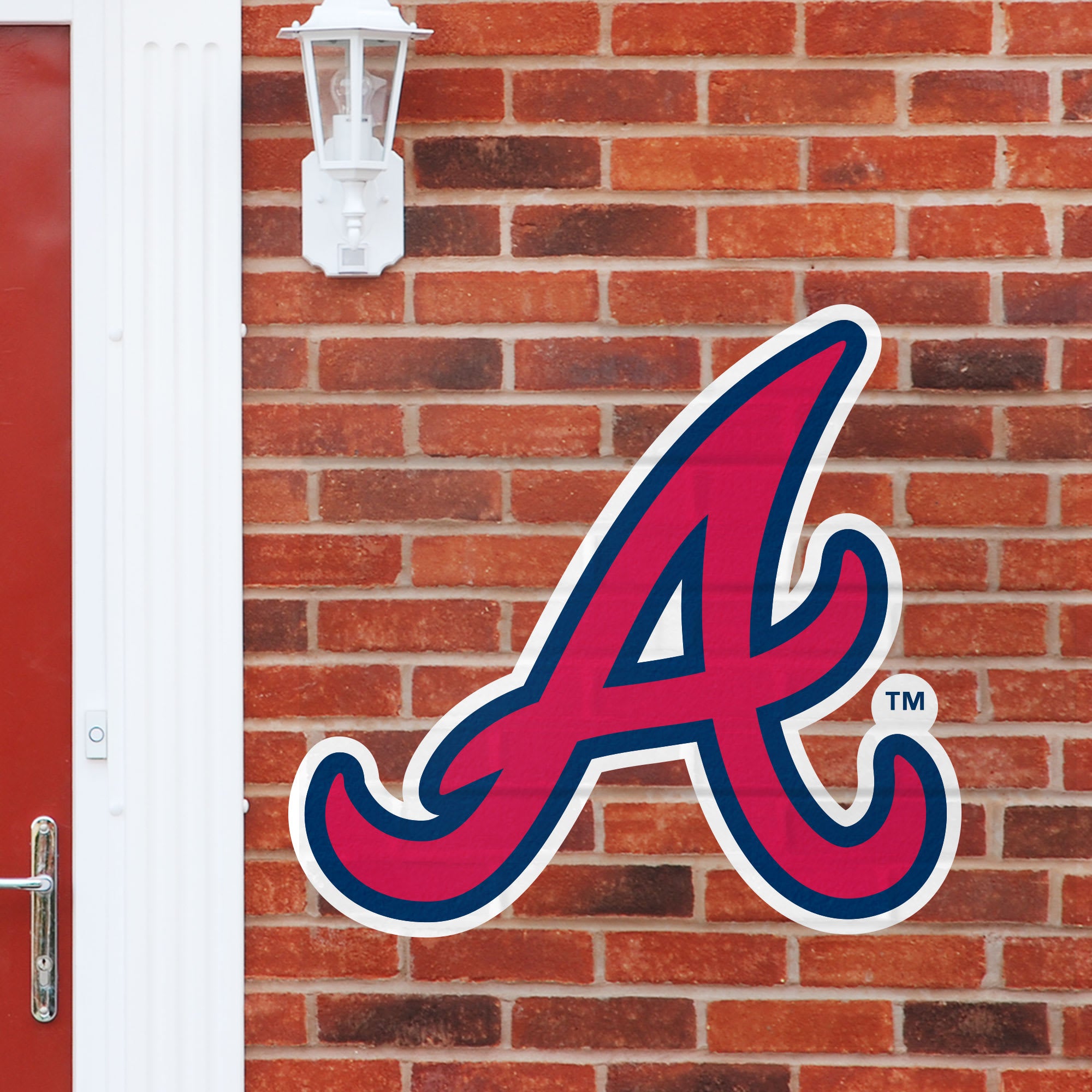 Atlanta Braves: Logo - Officially Licensed MLB Outdoor Graphic Giant Logo (30"W x 30"H) by Fathead | Wood/Aluminum
