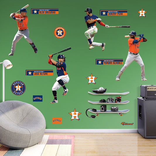 Houston Astros: Justin Verlander 2021 GameStar - MLB Removable Wall Adhesive Wall Decal Giant 36W x 48H