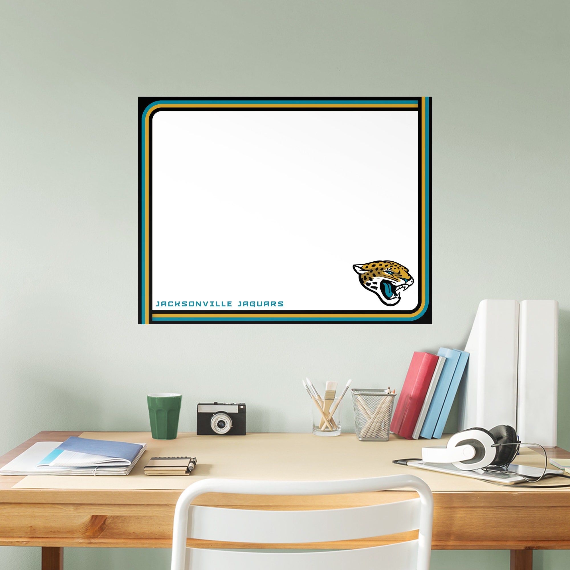 Jacksonville Jaguars: Dry Erase Whiteboard - Officially Licensed NFL Removable Wall Decal XL by Fathead | Vinyl