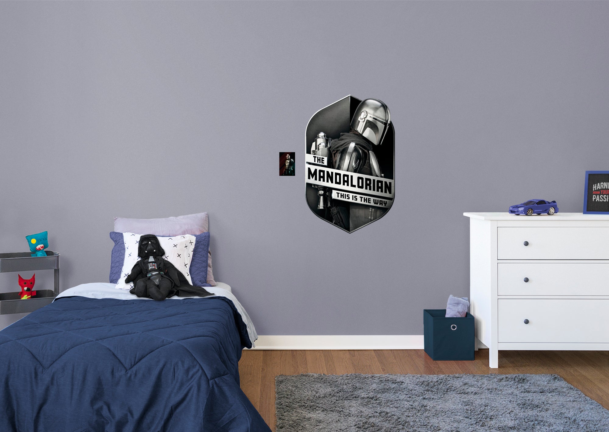 The Mandalorian Shield - Officially Licensed Star Wars Removable Wall Decal XL by Fathead | Vinyl