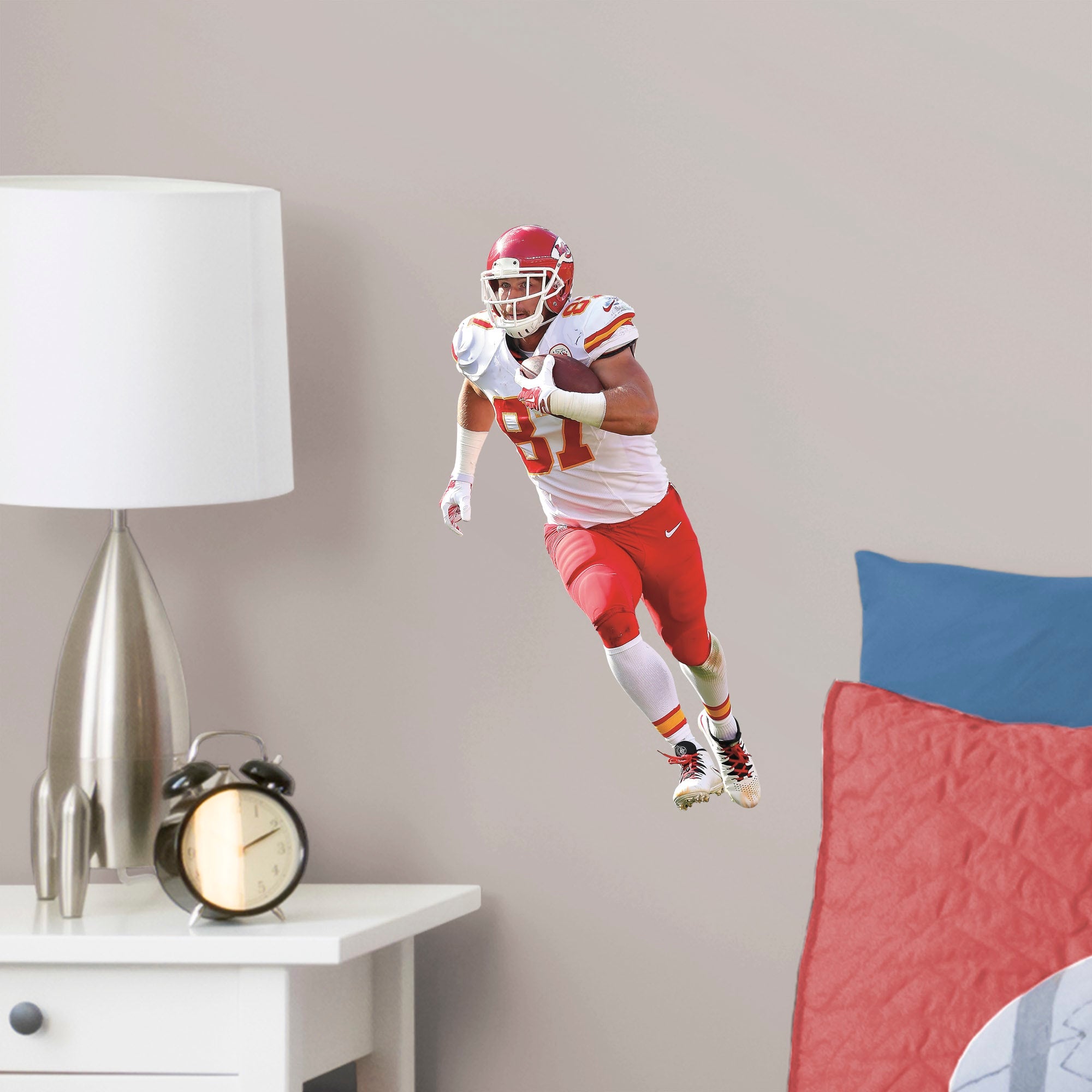 Travis Kelce for Kansas City Chiefs - Officially Licensed NFL Removable Wall Decal Large by Fathead | Vinyl