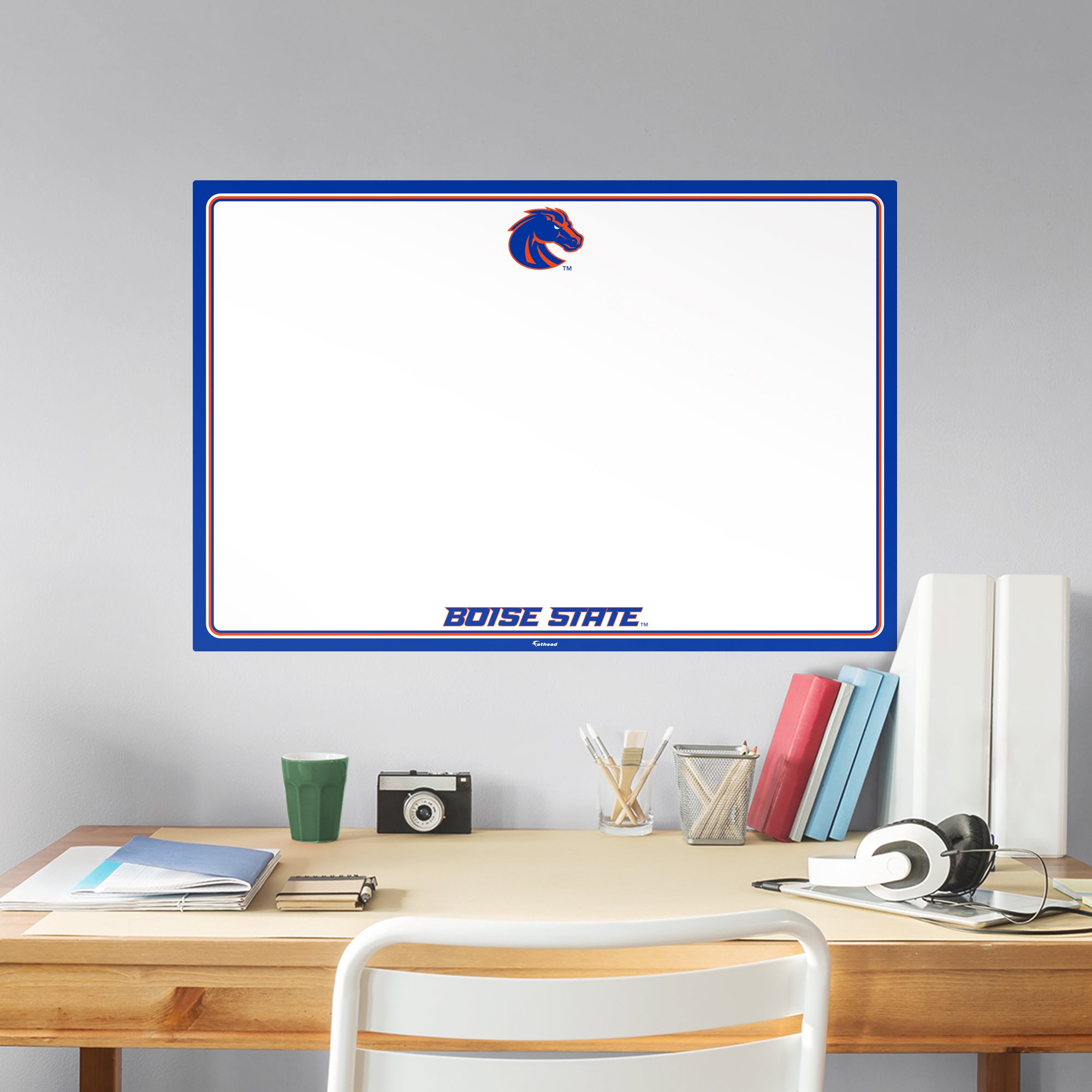 Boise State Broncos: Dry Erase Whiteboard - X-Large Officially Licensed NCAA Removable Wall Decal XL by Fathead | Vinyl