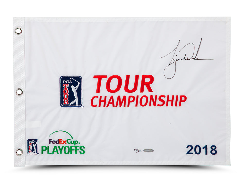 Tiger Woods 2018 Pga Tour Championship Pin Flag -L500 Autograph by Fathead