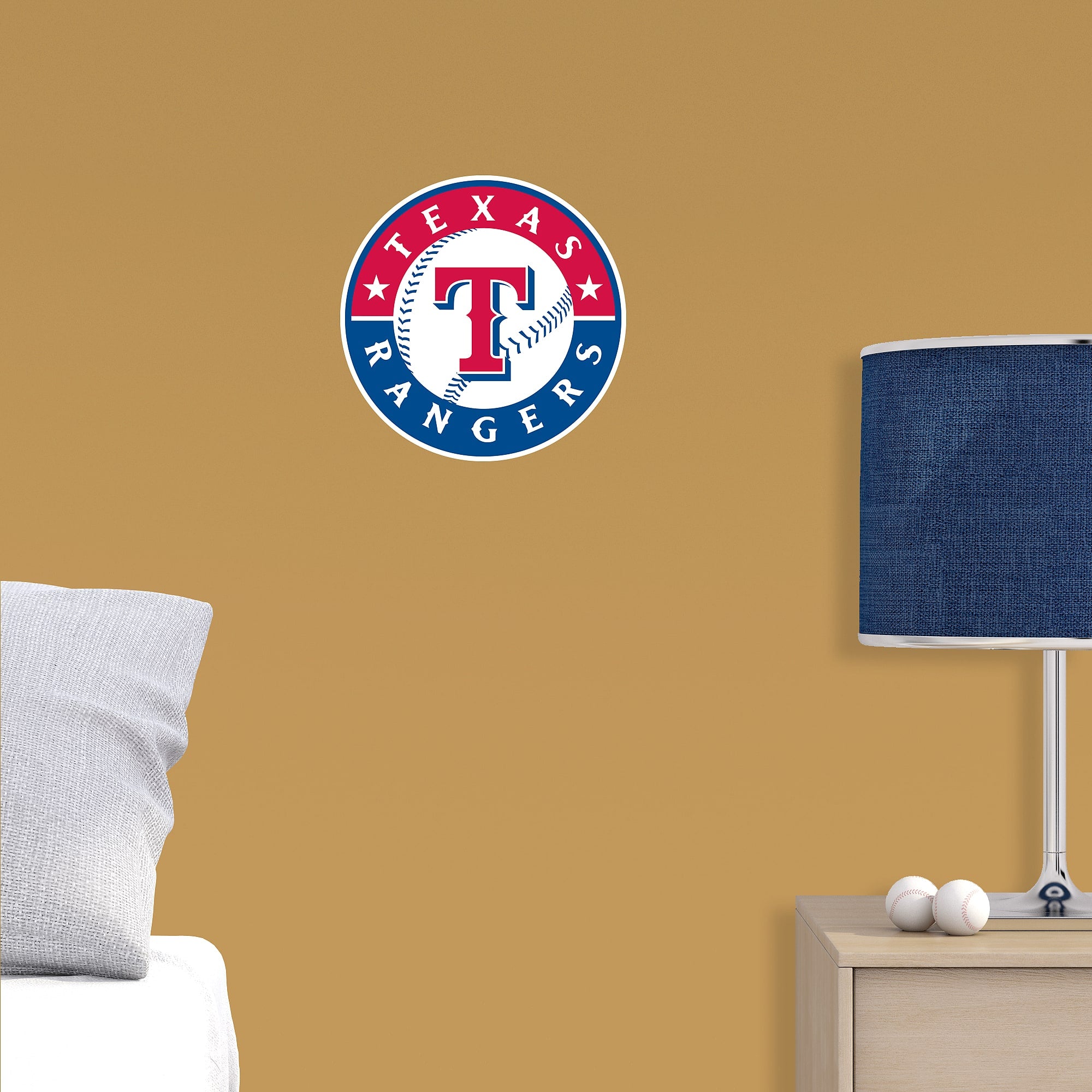 Texas Rangers: Logo - Officially Licensed MLB Removable Wall Decal Large by Fathead | Vinyl