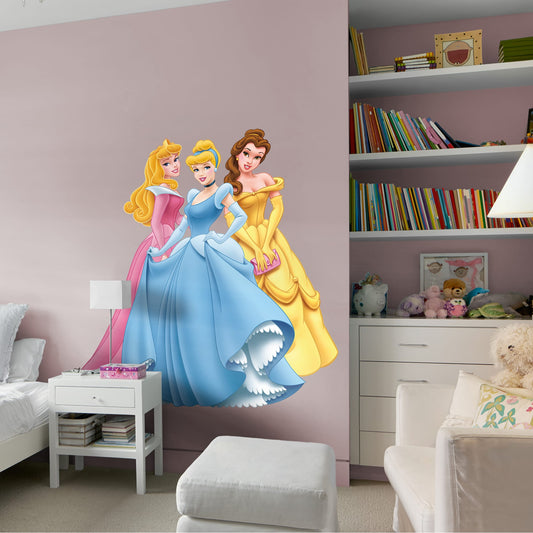 Disney Princess: Aurora, Cinderella & Belle - Officially Licensed Disney Removable Wall Decals