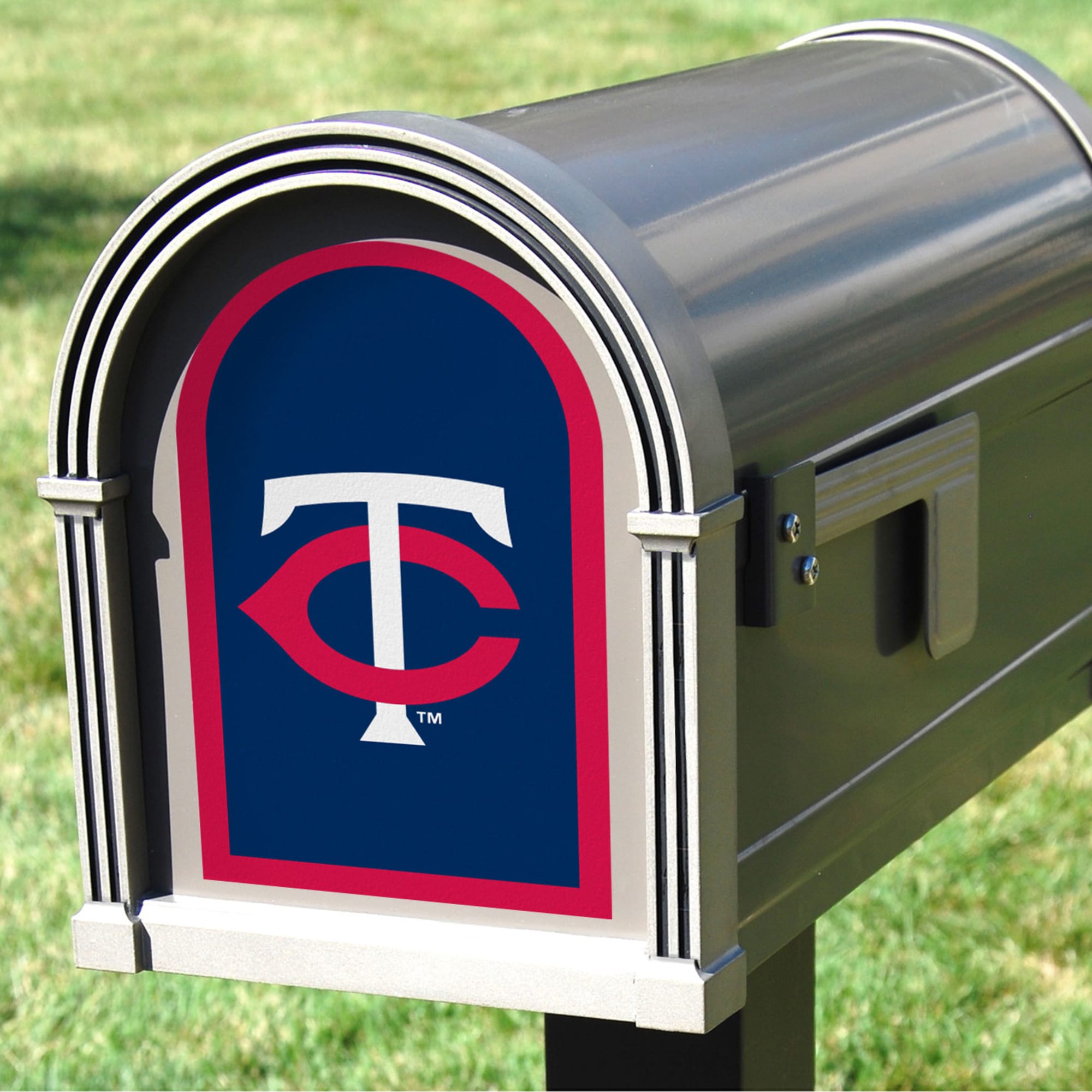 Minnesota Twins: Mailbox Logo - Officially Licensed MLB Outdoor Graphic 5.0"W x 8.0"H by Fathead | Wood/Aluminum