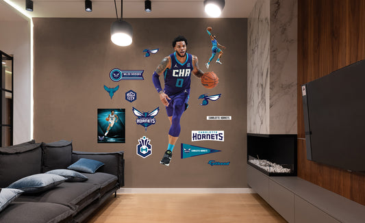 Charlotte Hornets: Brandon Miller Preseason - Officially Licensed NBA  Removable Adhesive Decal