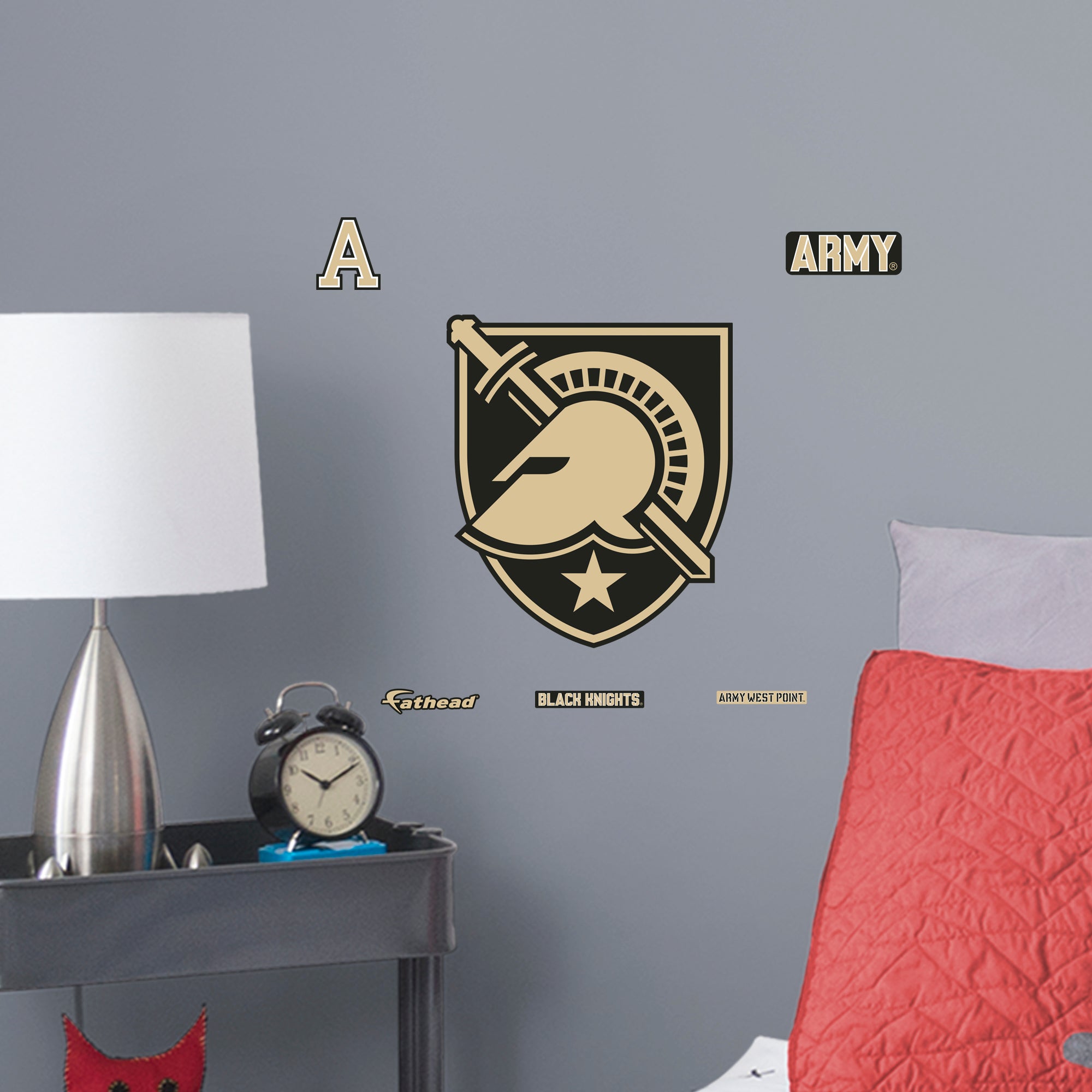 Army Black Knights 2020 POD Teammate Logo - Officially Licensed NCAA Removable Wall Decal Large by Fathead | Vinyl