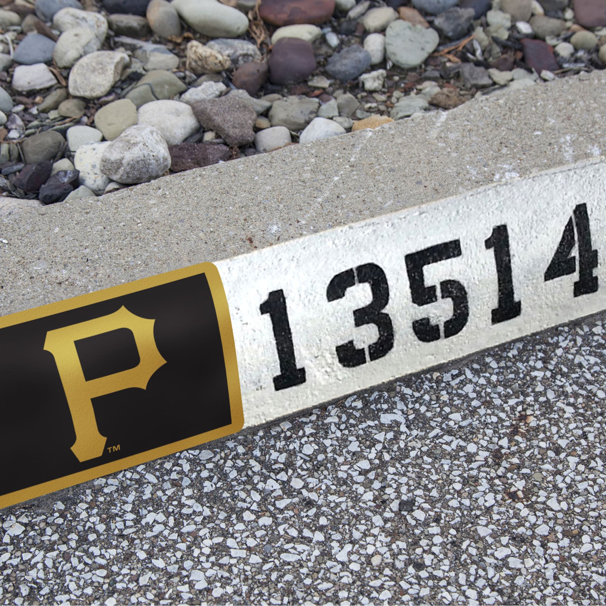 Pittsburgh Pirates: Address Block - Officially Licensed MLB Outdoor Graphic 6.0"W x 8.0"H by Fathead | Wood/Aluminum