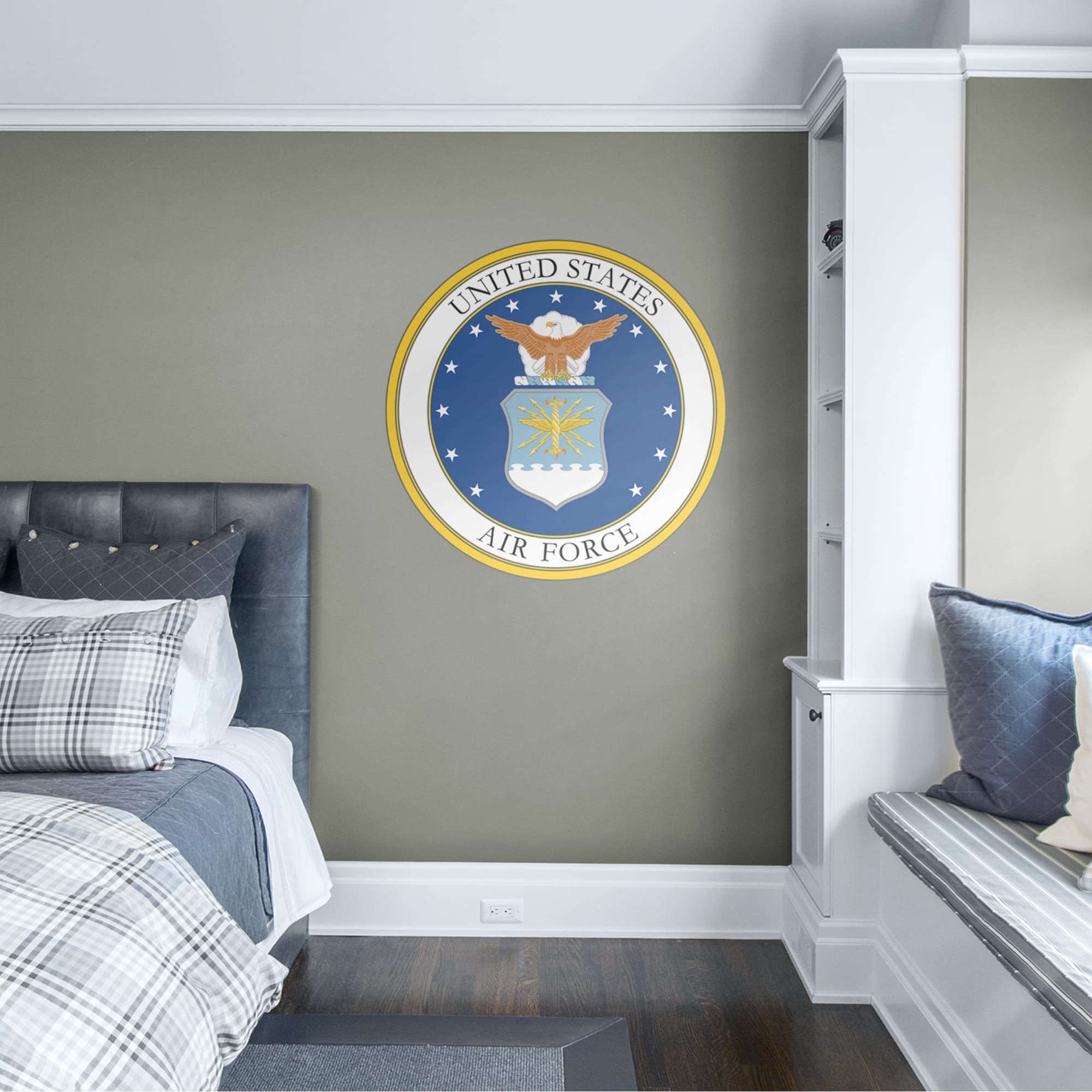 United States Air Force: Seal - Officially Licensed Removable Wall Decal 39"W x 39"H by Fathead | Vinyl