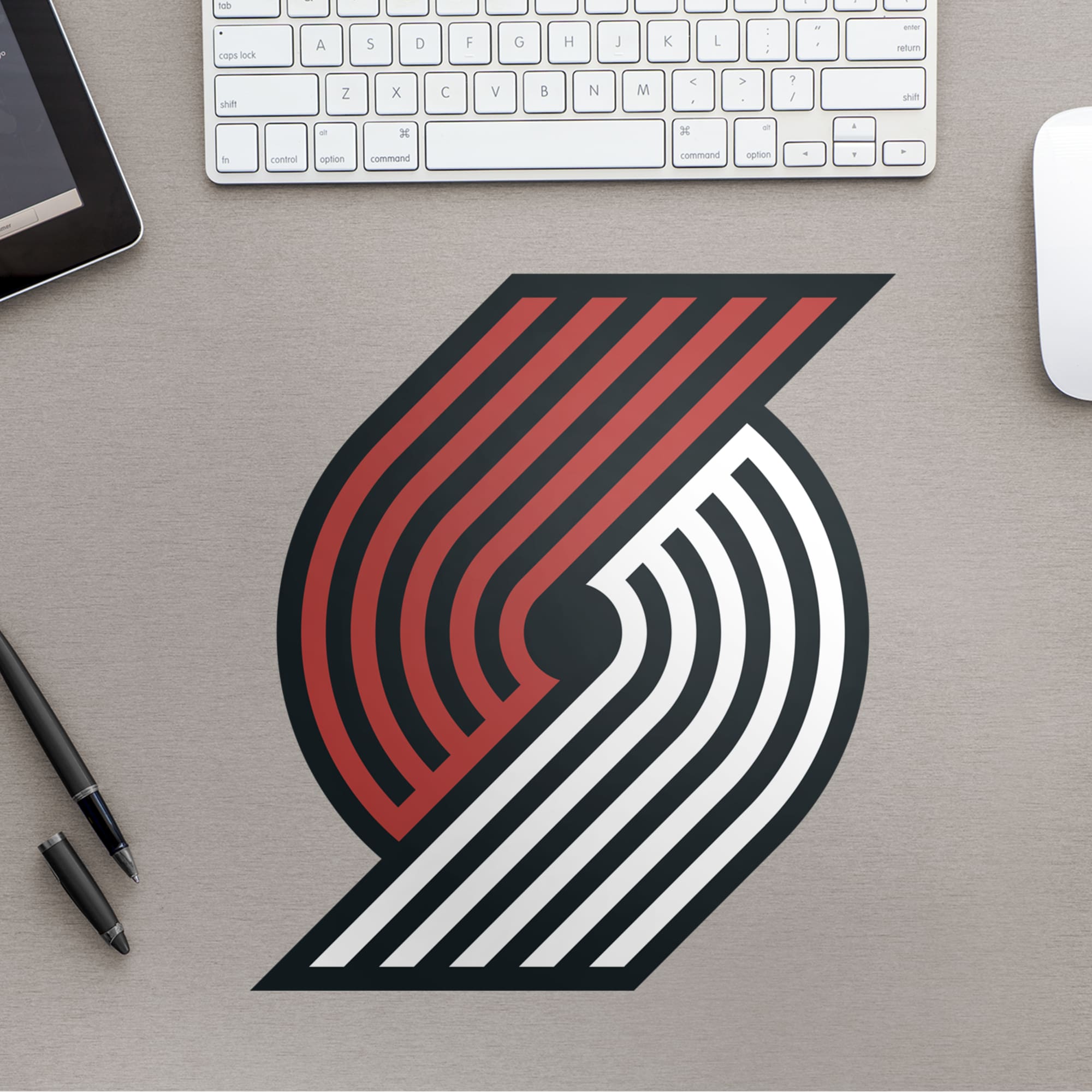 Portland Trail Blazers: Logo - Officially Licensed NBA Removable Wall Decal Large by Fathead | Vinyl