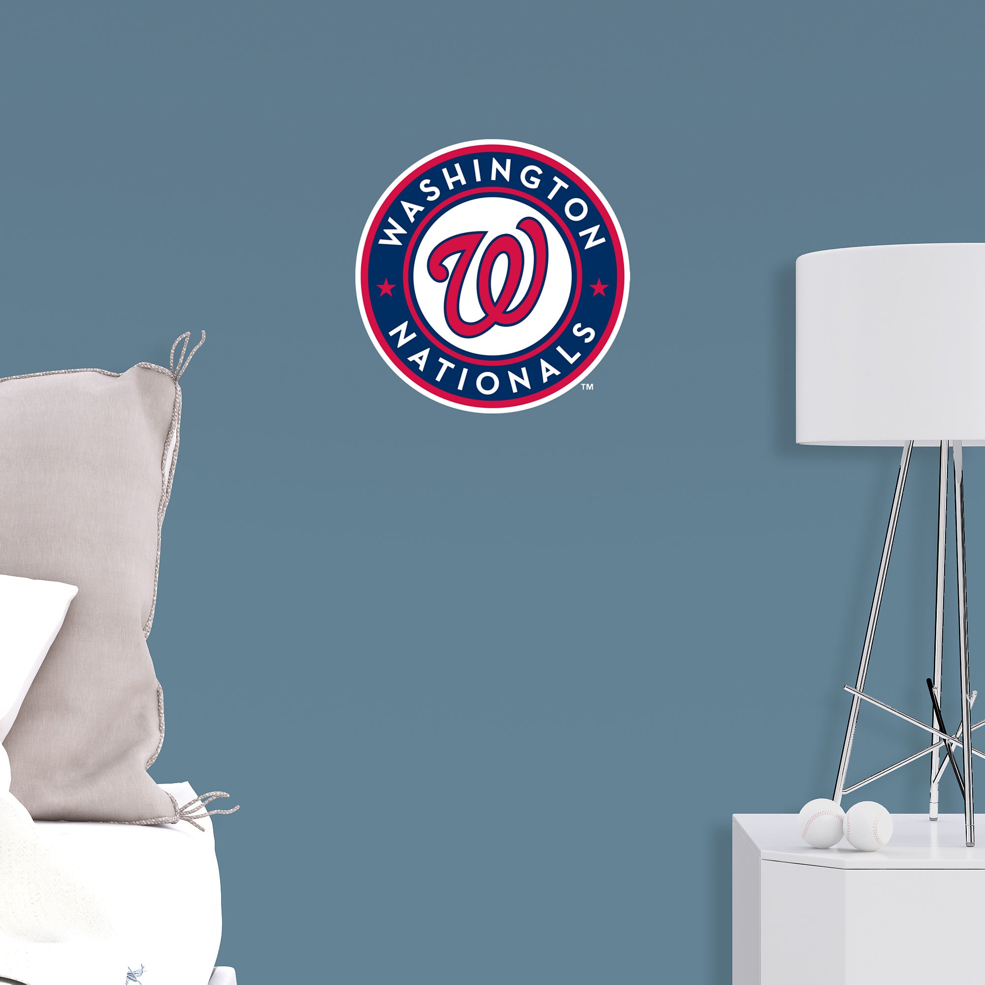 Washington Nationals: Logo - Officially Licensed MLB Removable Wall Decal Large by Fathead | Vinyl