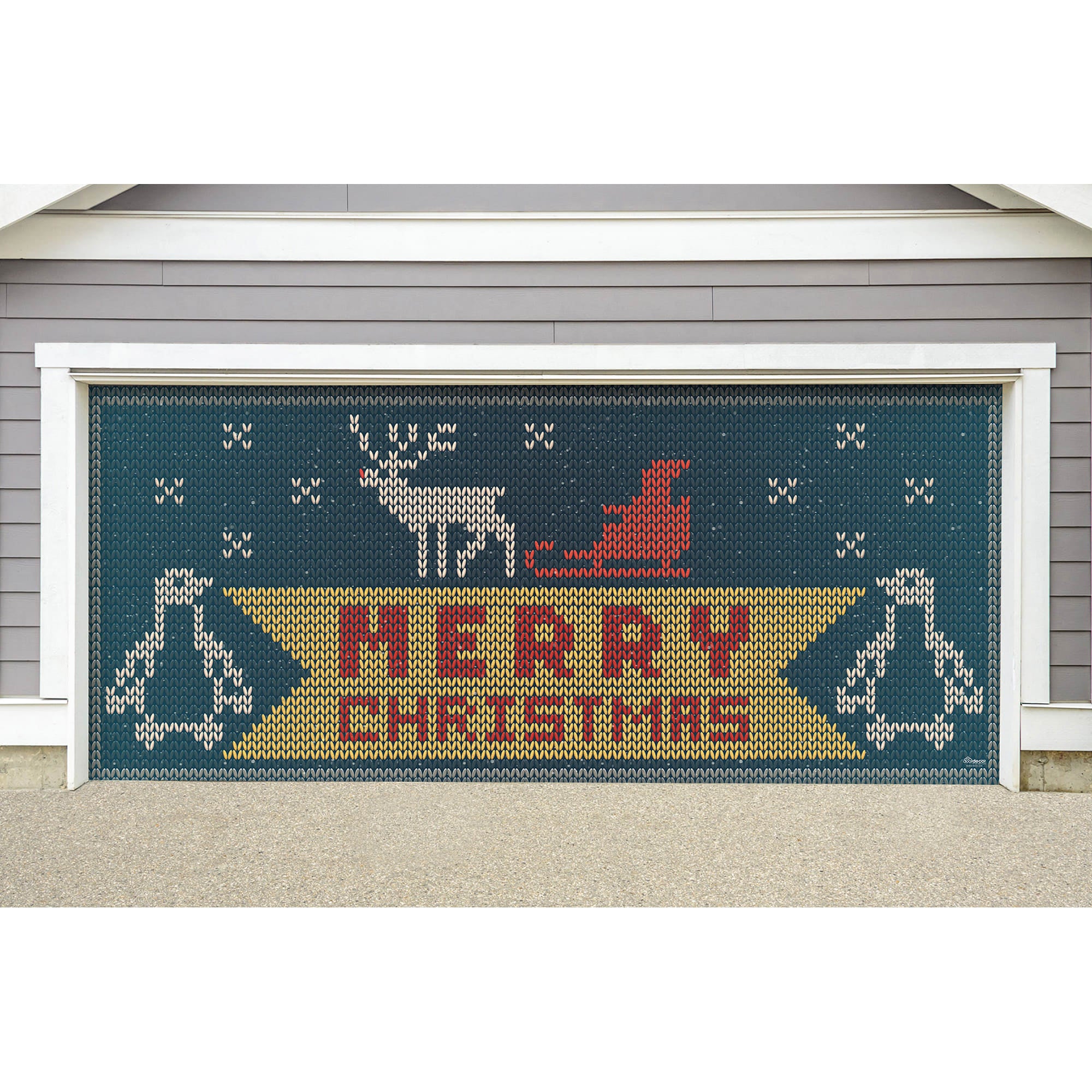 Christmas Sweater - Garage Door Banner 192.0"W x 84.0"H by Fathead | Vinyl