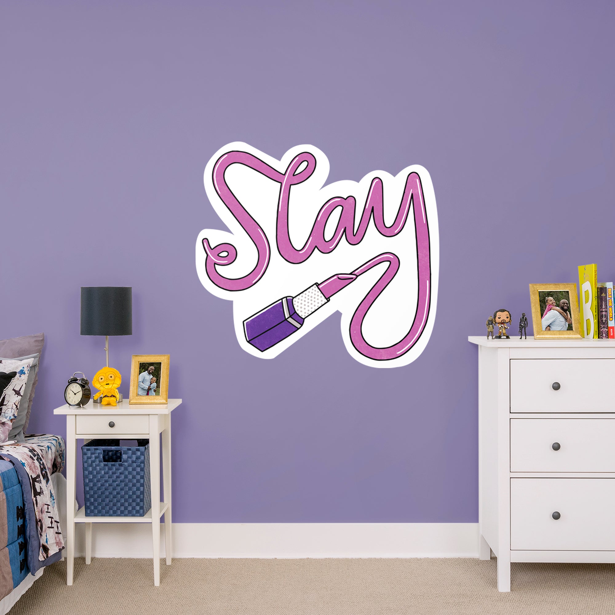 Slay Lipstick - Officially Licensed Big Moods Removable Wall Decal Giant Decal (38"W x 40"H) by Fathead | Vinyl