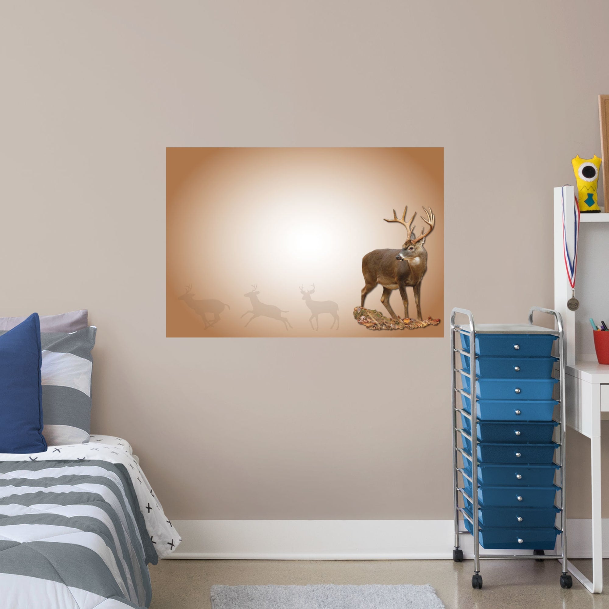 Whiteboard: Deer - Removable Dry Erase Vinyl Decal 38.0"W x 26.0"H by Fathead