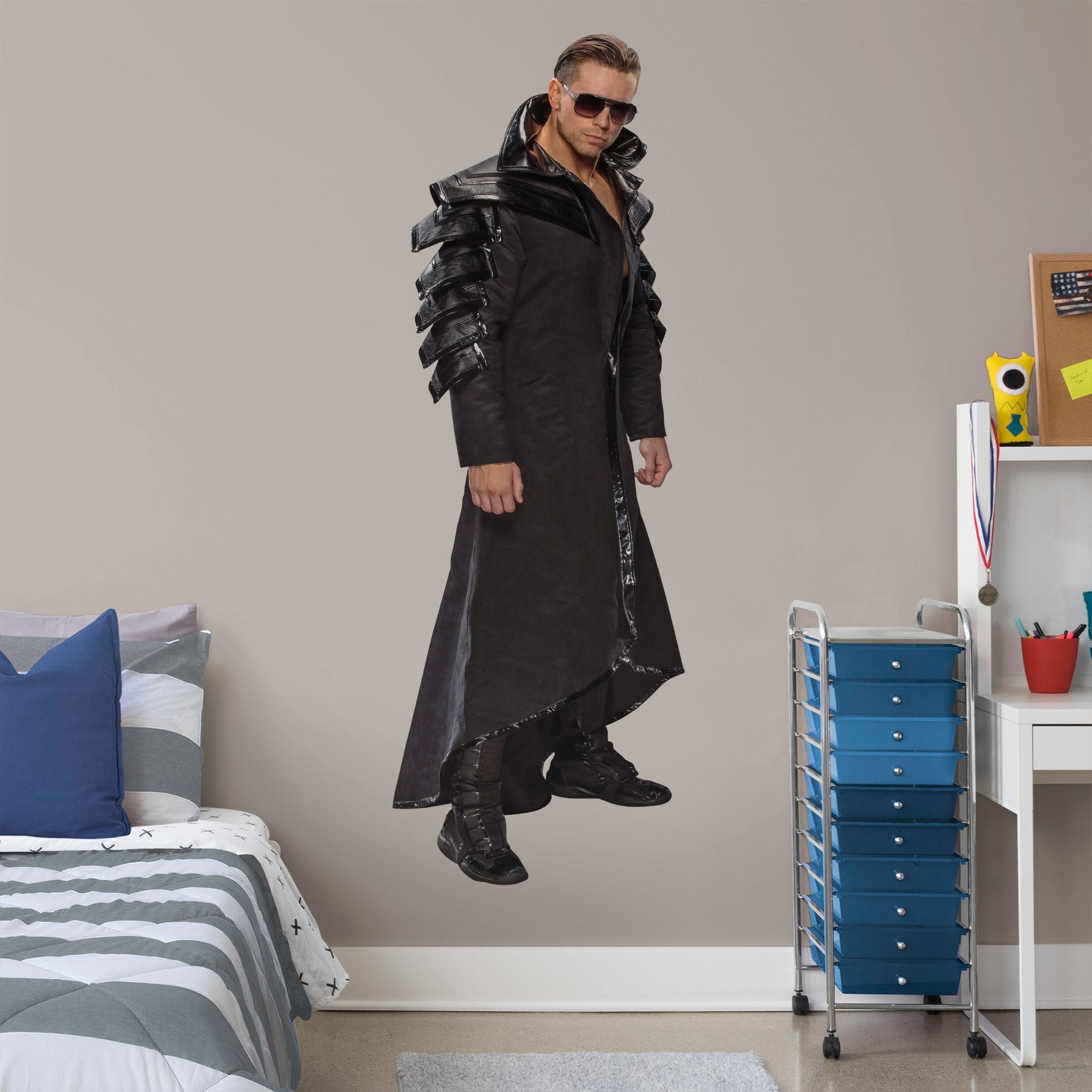 The Miz for WWE - Officially Licensed Removable Wall Decal Life-Size Superstar + 2 Decals (26"W x 77"H) by Fathead | Vinyl