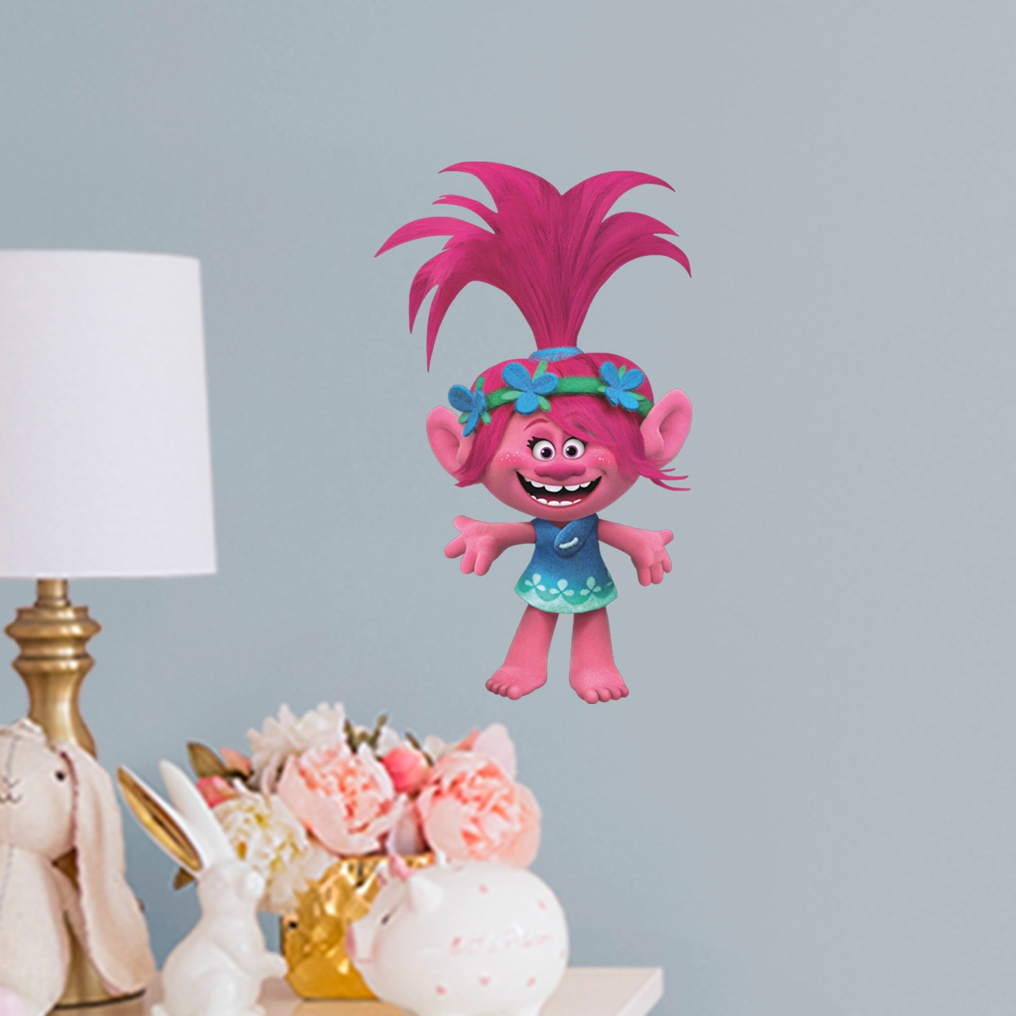 Poppy - Officially Licensed Trolls Removable Wall Decal Large by Fathead | Vinyl