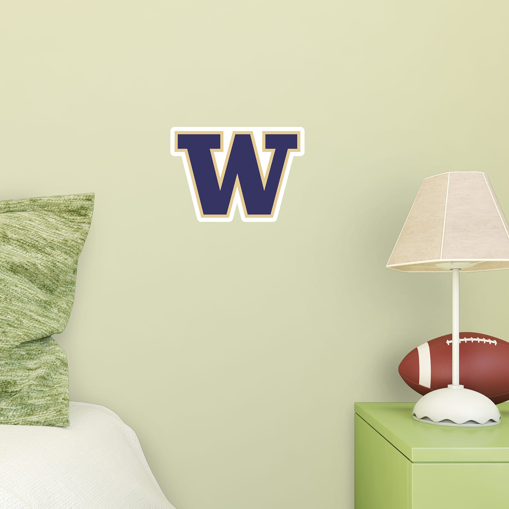 Washington Huskies: Logo - Officially Licensed Removable Wall Decal 12.0"W x 8.0"H by Fathead | Vinyl