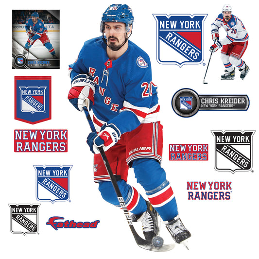New York Rangers: Adam Fox 2021 Poster - NHL Removable Adhesive Wall Decal Giant 36W x 48H