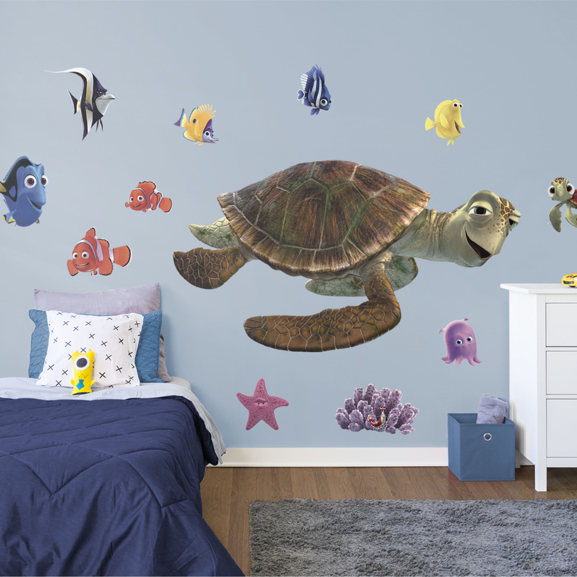 Nemo & Friends: Collection - Officially Licensed Disney/PIXAR Removable Wall Decals 79.0"W x 49.5"H by Fathead | Vinyl