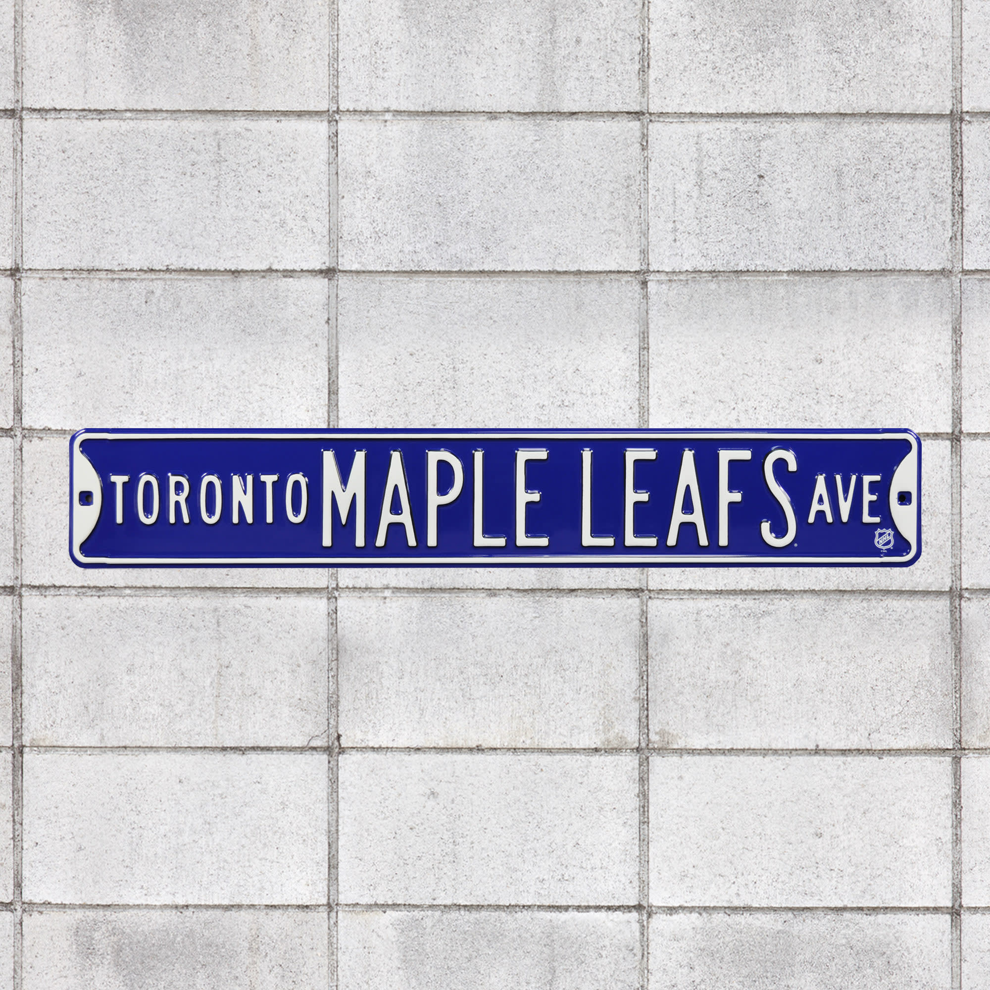 Toronto Maple Leafs: Toronto Maple Leafs Avenue - Officially Licensed NHL Metal Street Sign 36.0"W x 6.0"H by Fathead | 100% Ste