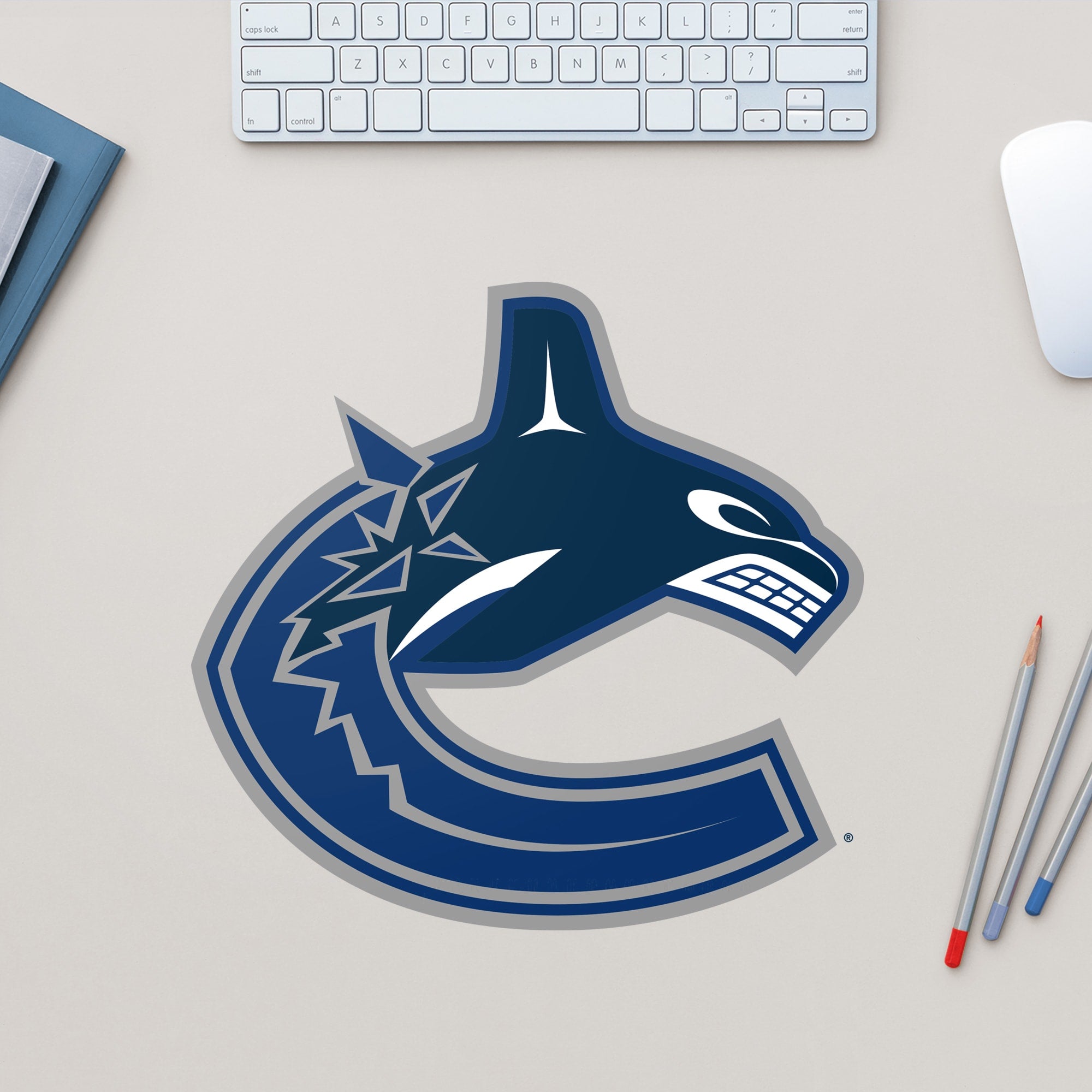 Vancouver Canucks: Logo - Officially Licensed NHL Removable Wall Decal Large by Fathead | Vinyl