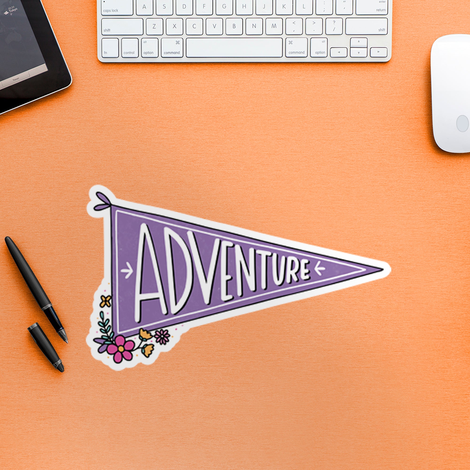 Adventure Flag - Officially Licensed Big Moods Removable Wall Decal Large by Fathead | Vinyl