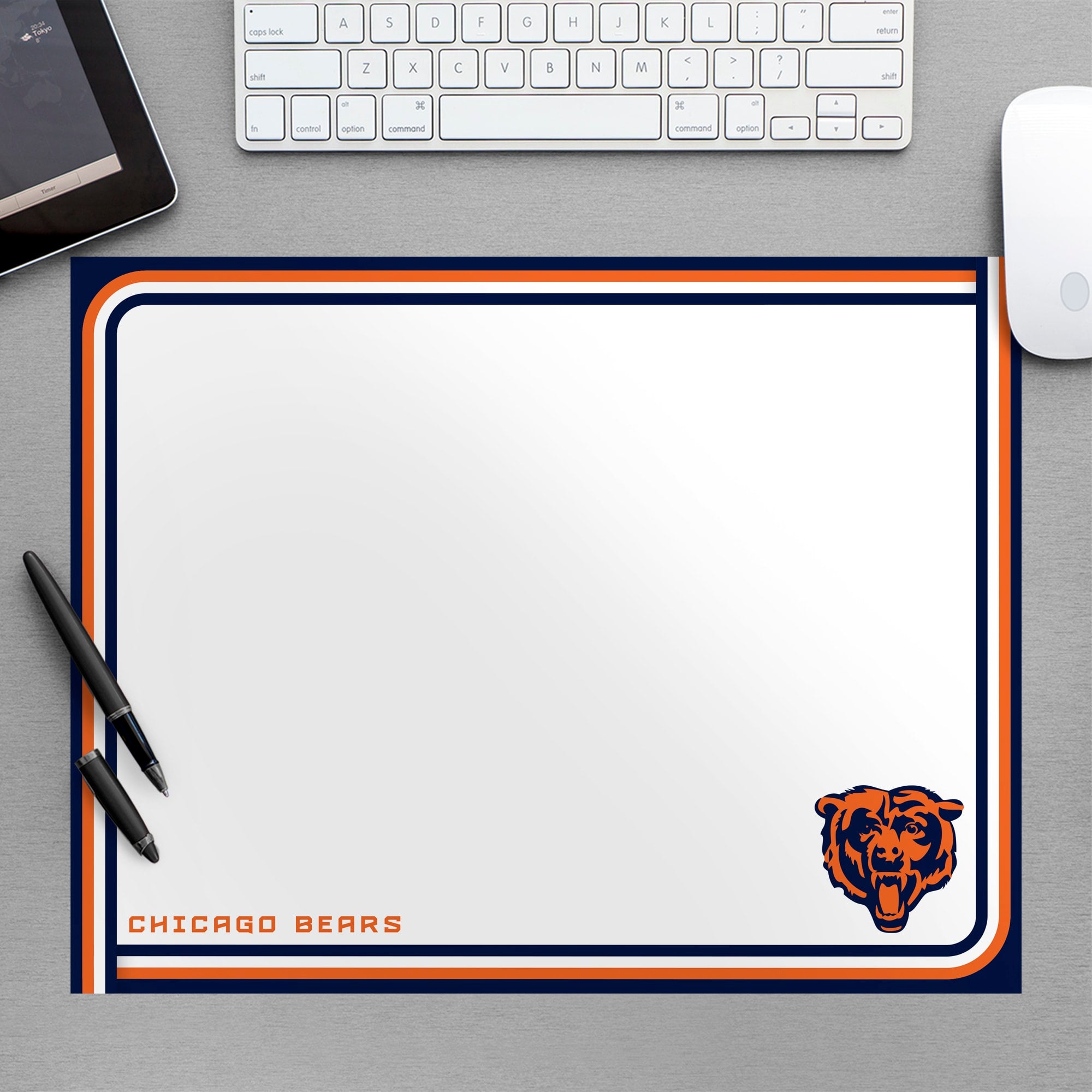 Chicago Bears: Dry Erase Whiteboard - Officially Licensed NFL Removable Wall Decal Large by Fathead | Vinyl