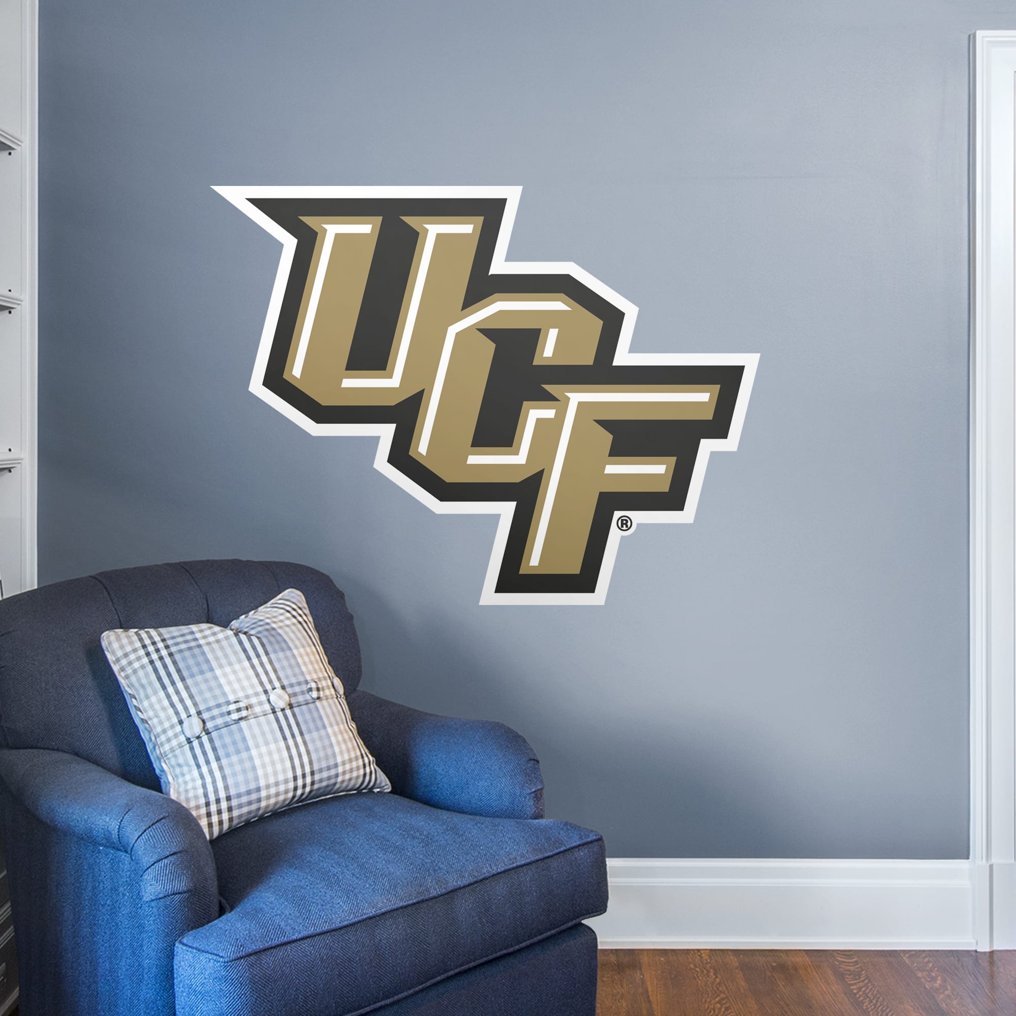 UCF Knights: Logo - Officially Licensed Removable Wall Decal 50.0"W x 38.0"H by Fathead | Vinyl